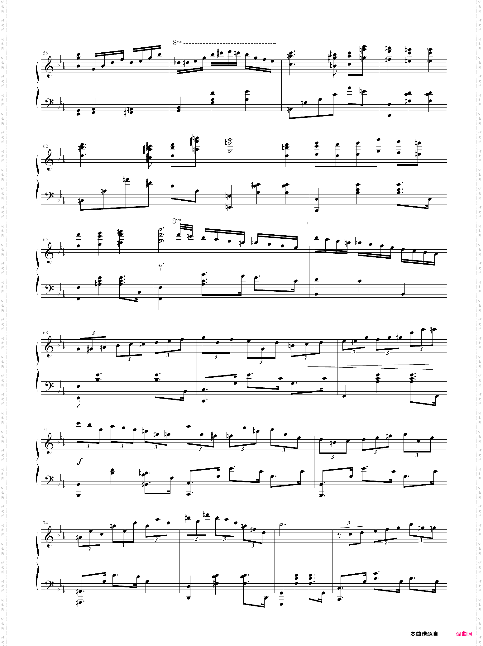 magic waltz——电影《海上钢琴师》原版乐谱