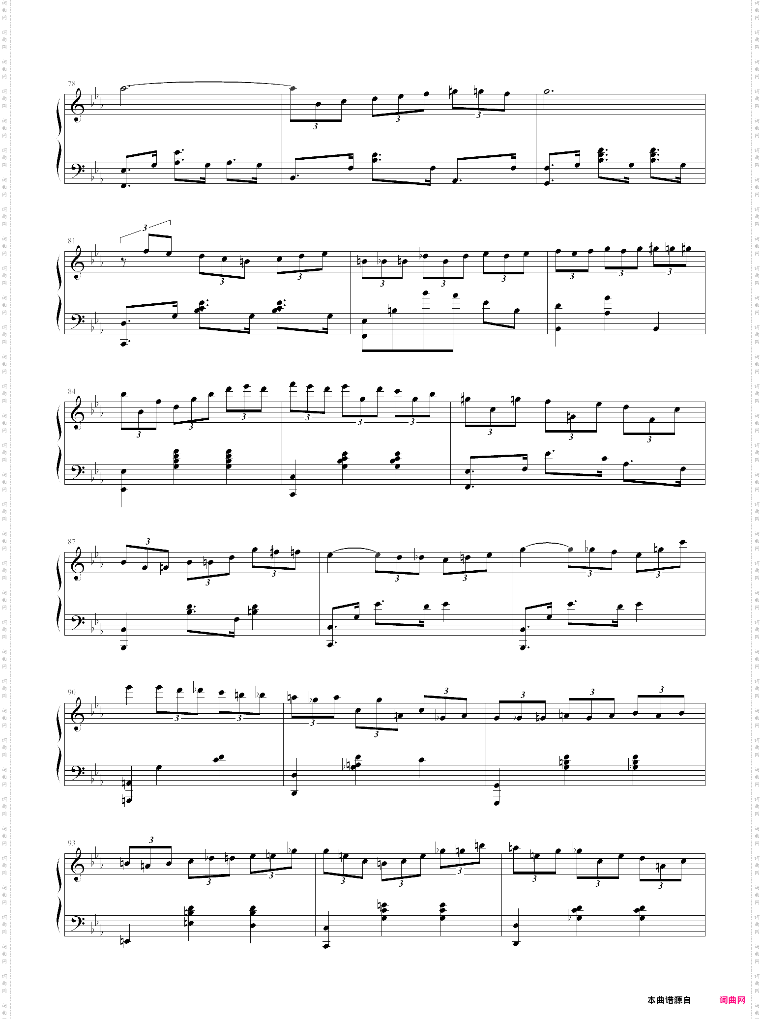 magic waltz——电影《海上钢琴师》原版乐谱