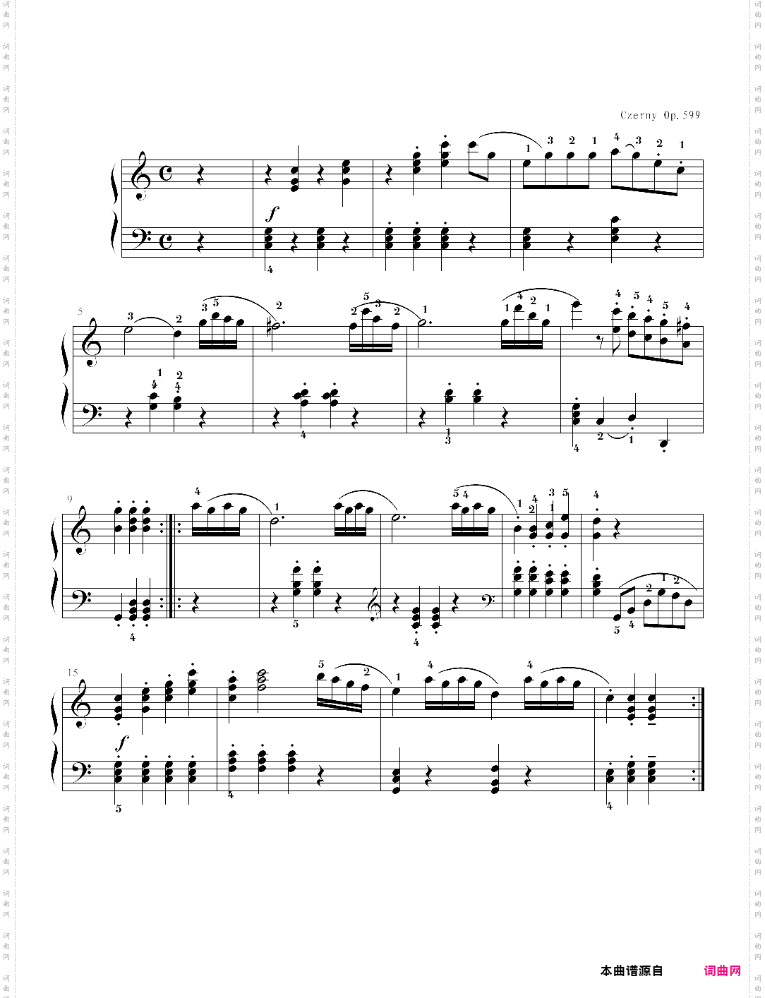 车尔尼 599-43