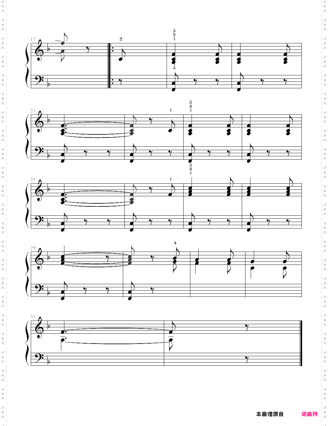 快乐钢琴3课程31·猎歌