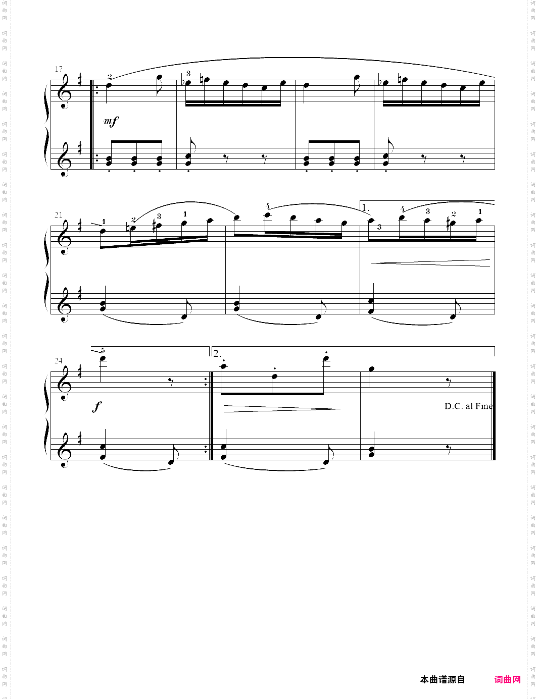 19 练习曲3_小汤7-约翰·汤普森简易钢琴教程7