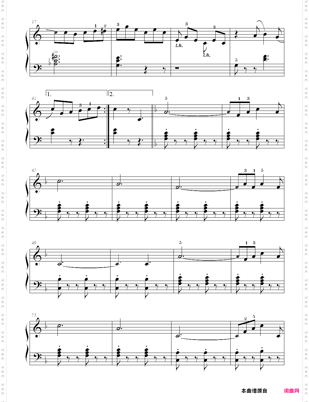 21 珊柏·费德里斯 进行曲_小汤6-约翰·汤普森简易钢琴教程6