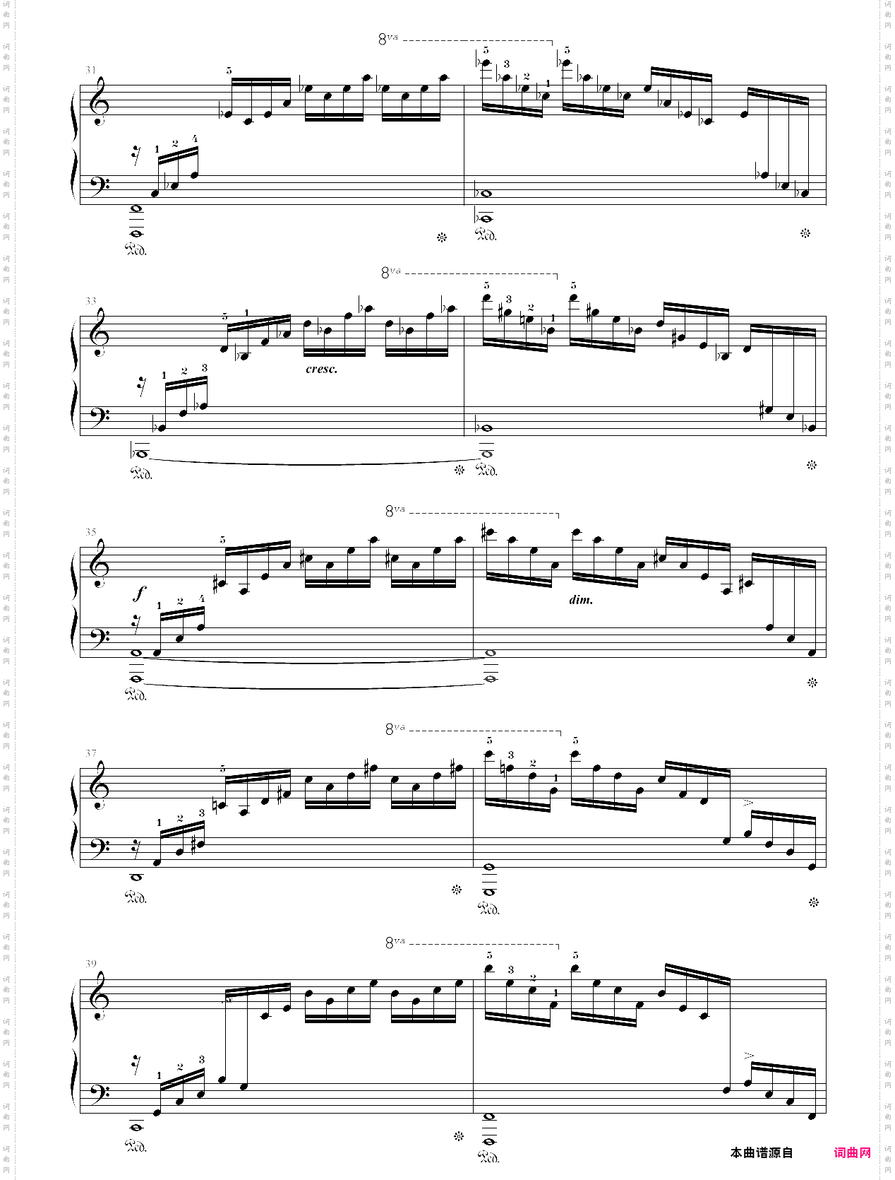 肖邦钢琴练习曲 op·10_no·1 逃亡圣咏