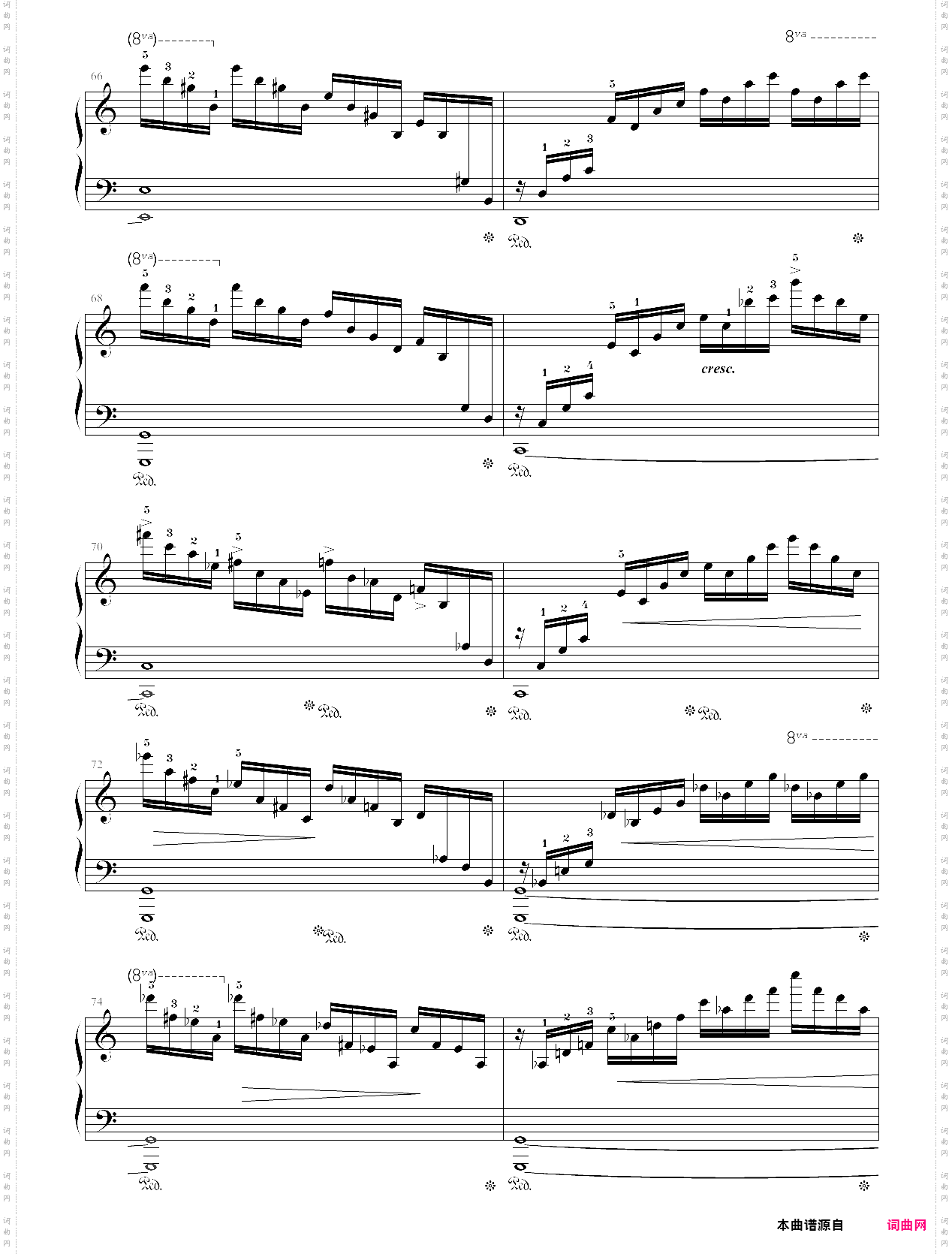 肖邦钢琴练习曲 op·10_no·1 逃亡圣咏