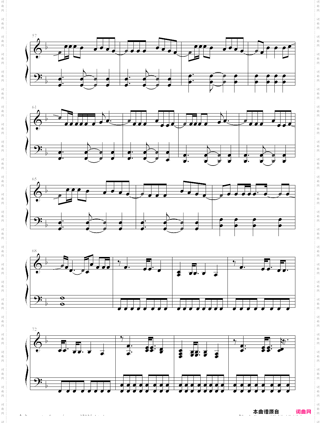 blank space转自 pianoitall