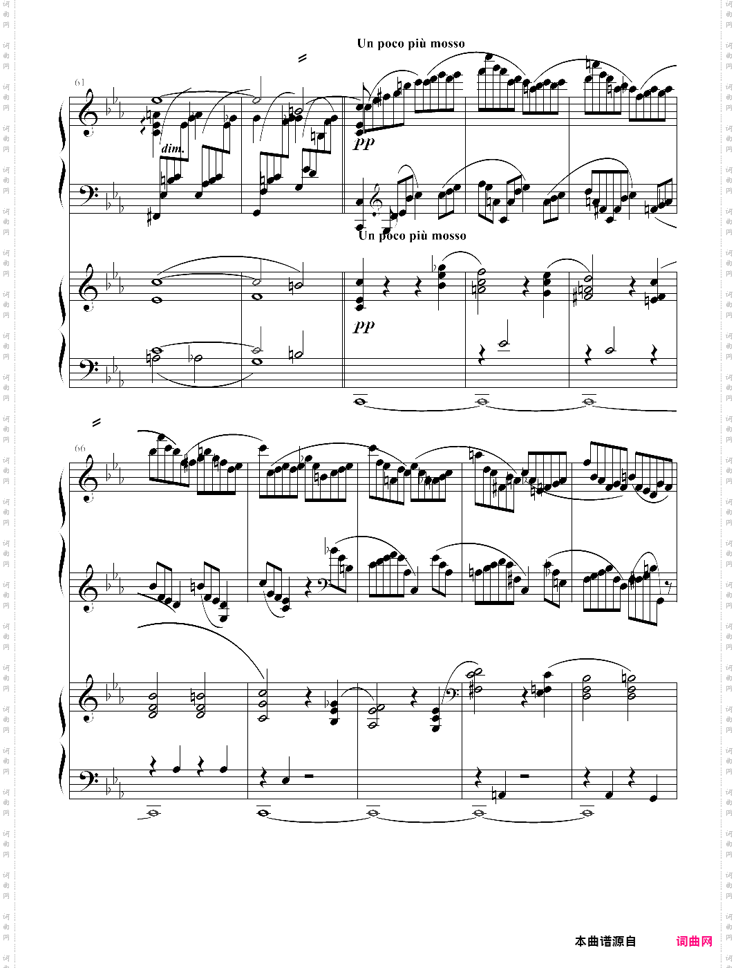 拉赫玛尼诺夫第二钢琴协奏曲第一乐章
