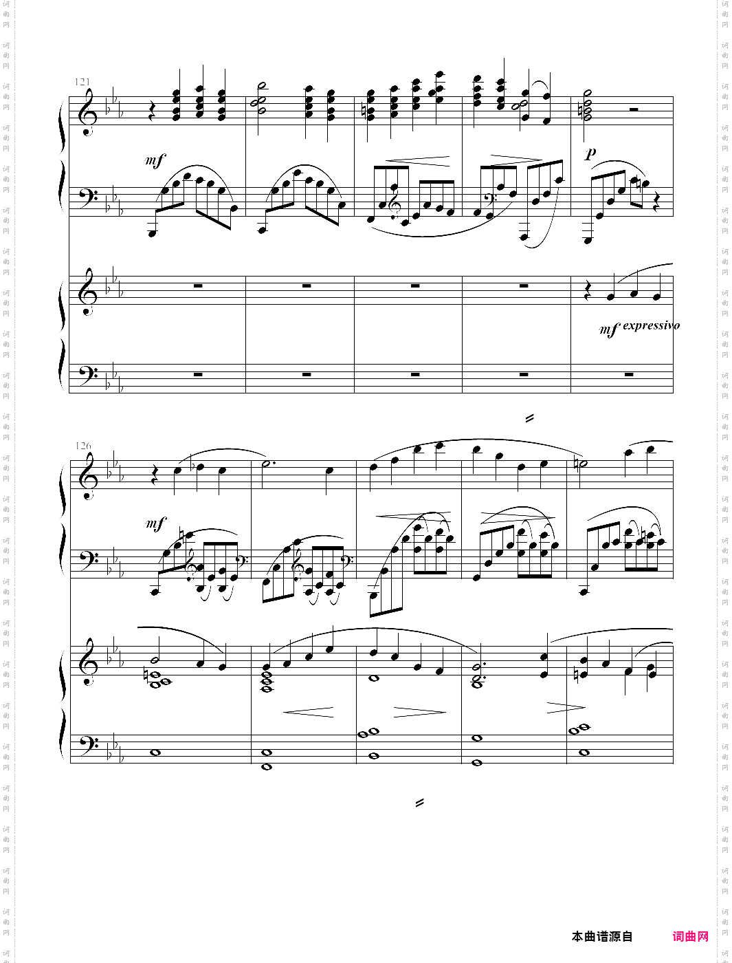 拉赫玛尼诺夫第二钢琴协奏曲第一乐章