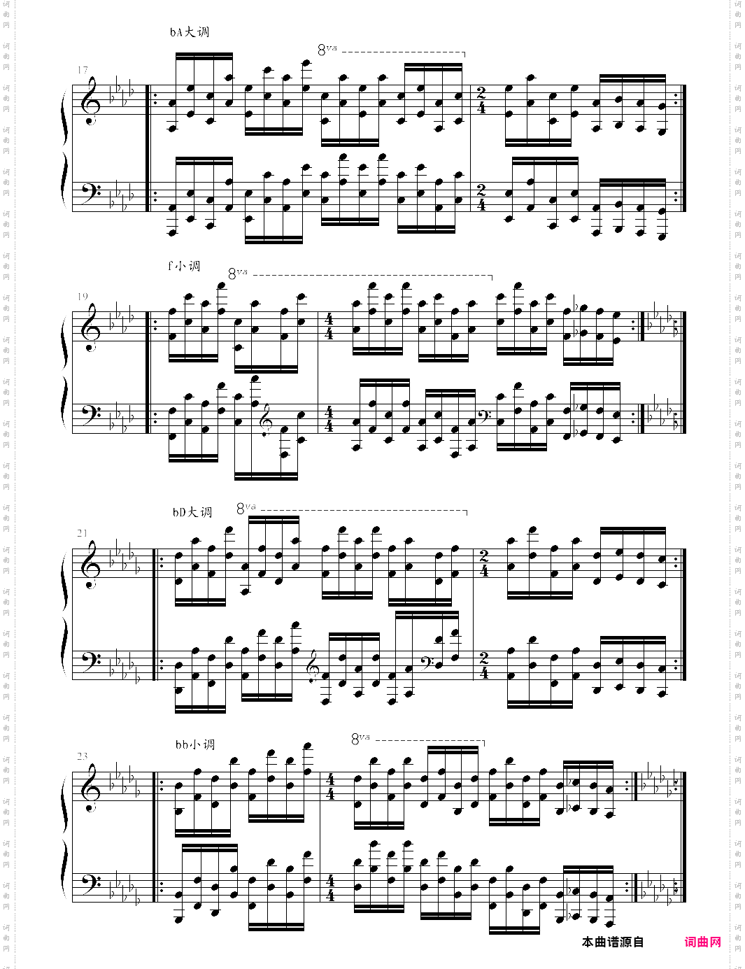 哈农钢琴练指法57