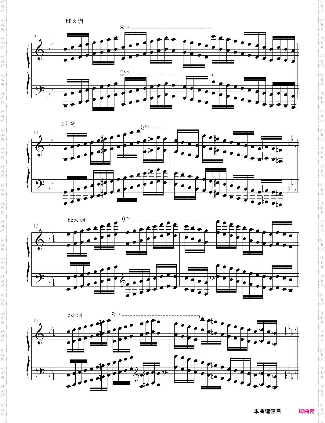 哈农钢琴练指法53