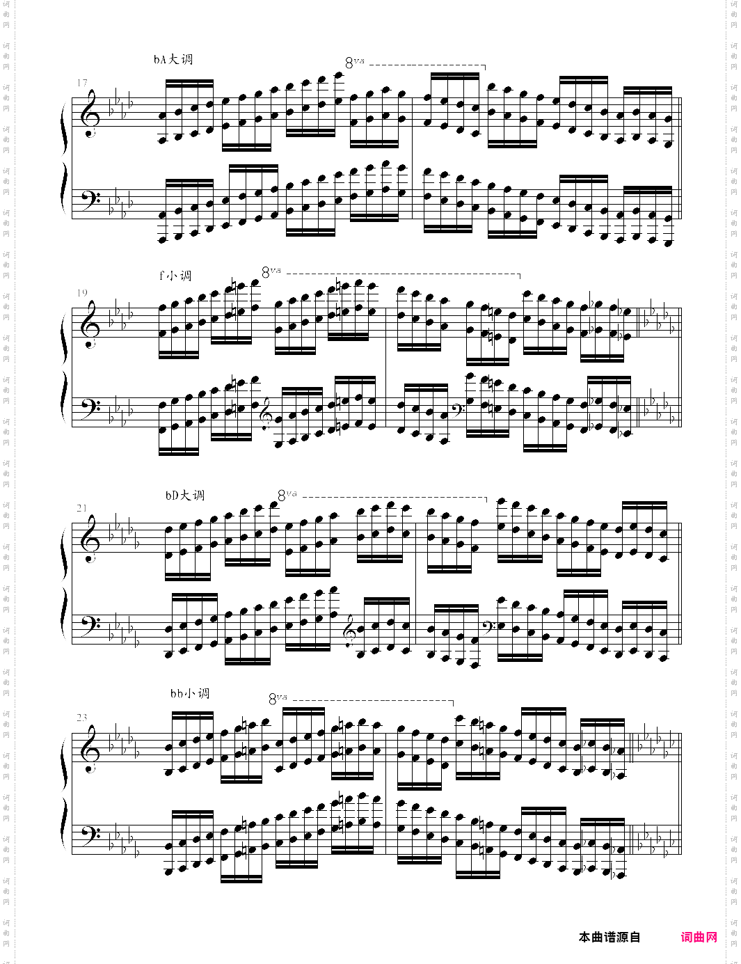 哈农钢琴练指法53