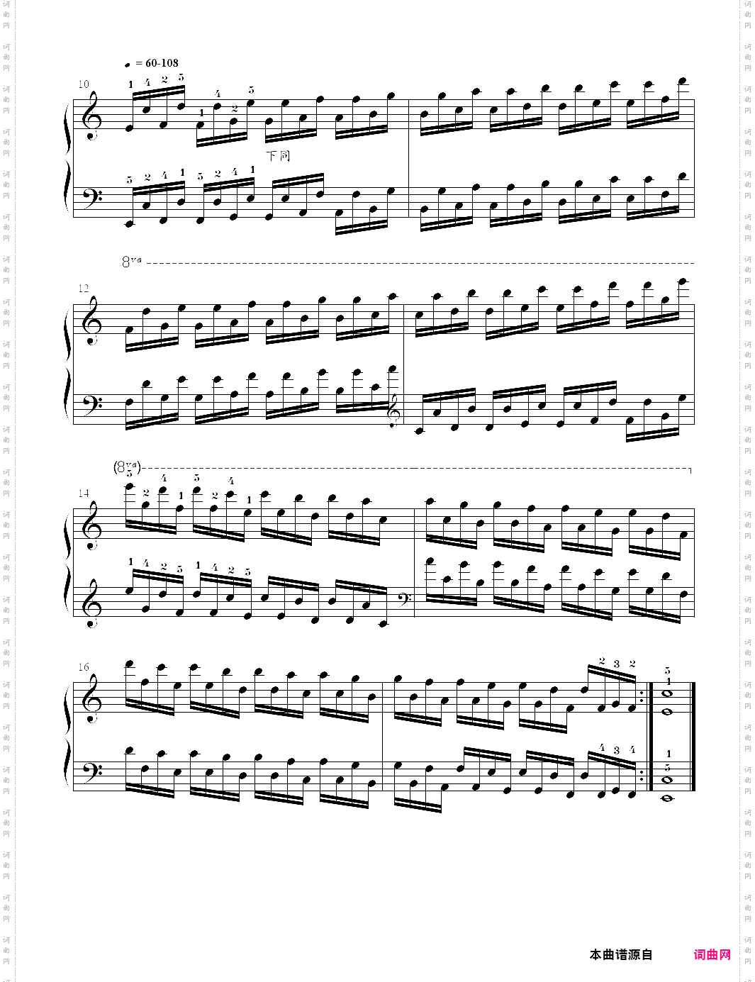 哈农钢琴练指法49