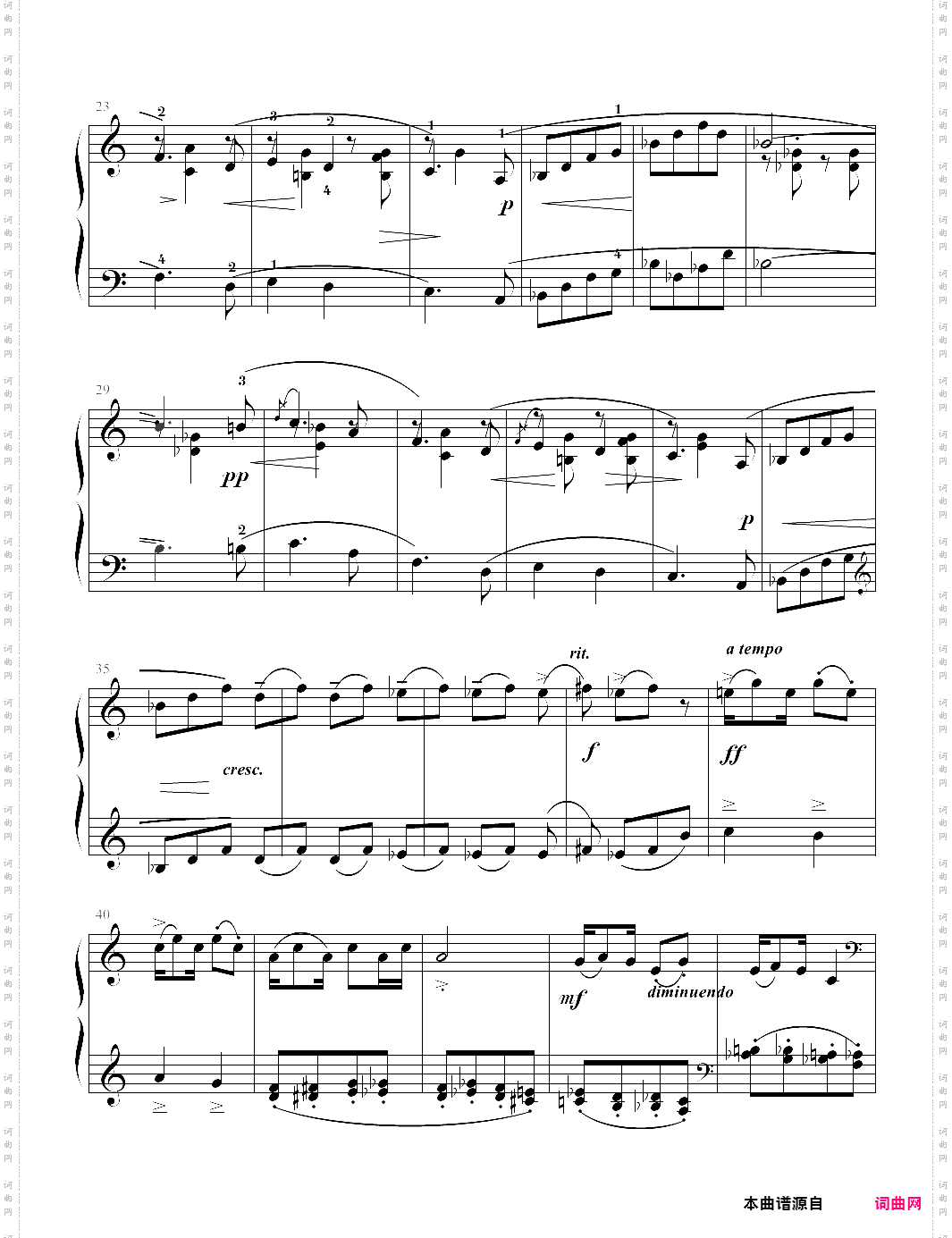 小黑人钢琴六级考级曲目