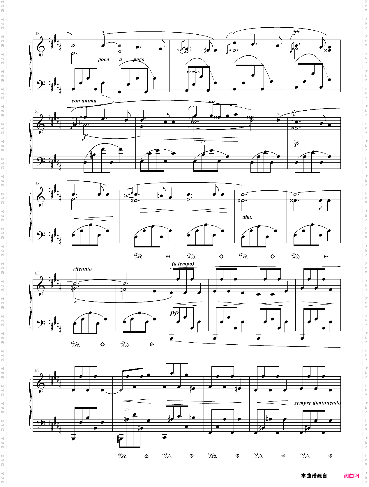 280·第十级中外名曲谐谑曲no·20下-中国音乐学院钢琴考级全国通用教材第二套