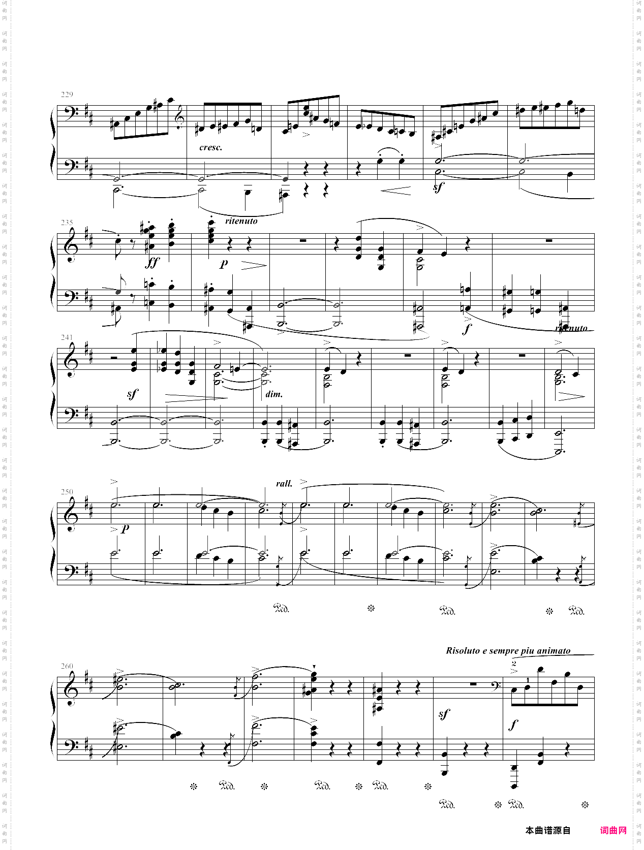 280·第十级中外名曲谐谑曲no·20下-中国音乐学院钢琴考级全国通用教材第二套