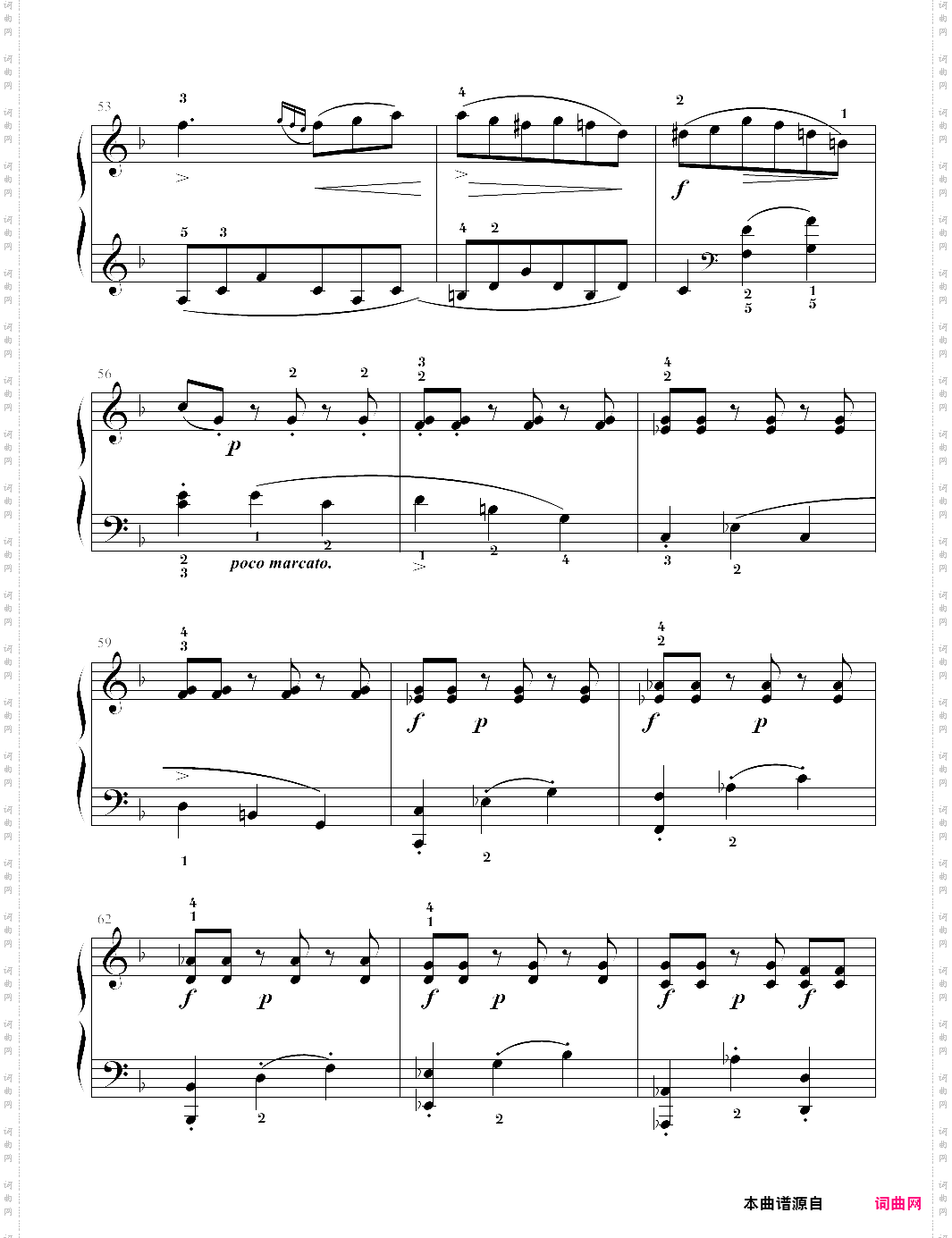 奏鸣曲k·332-莫扎特中国音乐学院社会艺术水平考级全国通用教材第二套 七级曲目