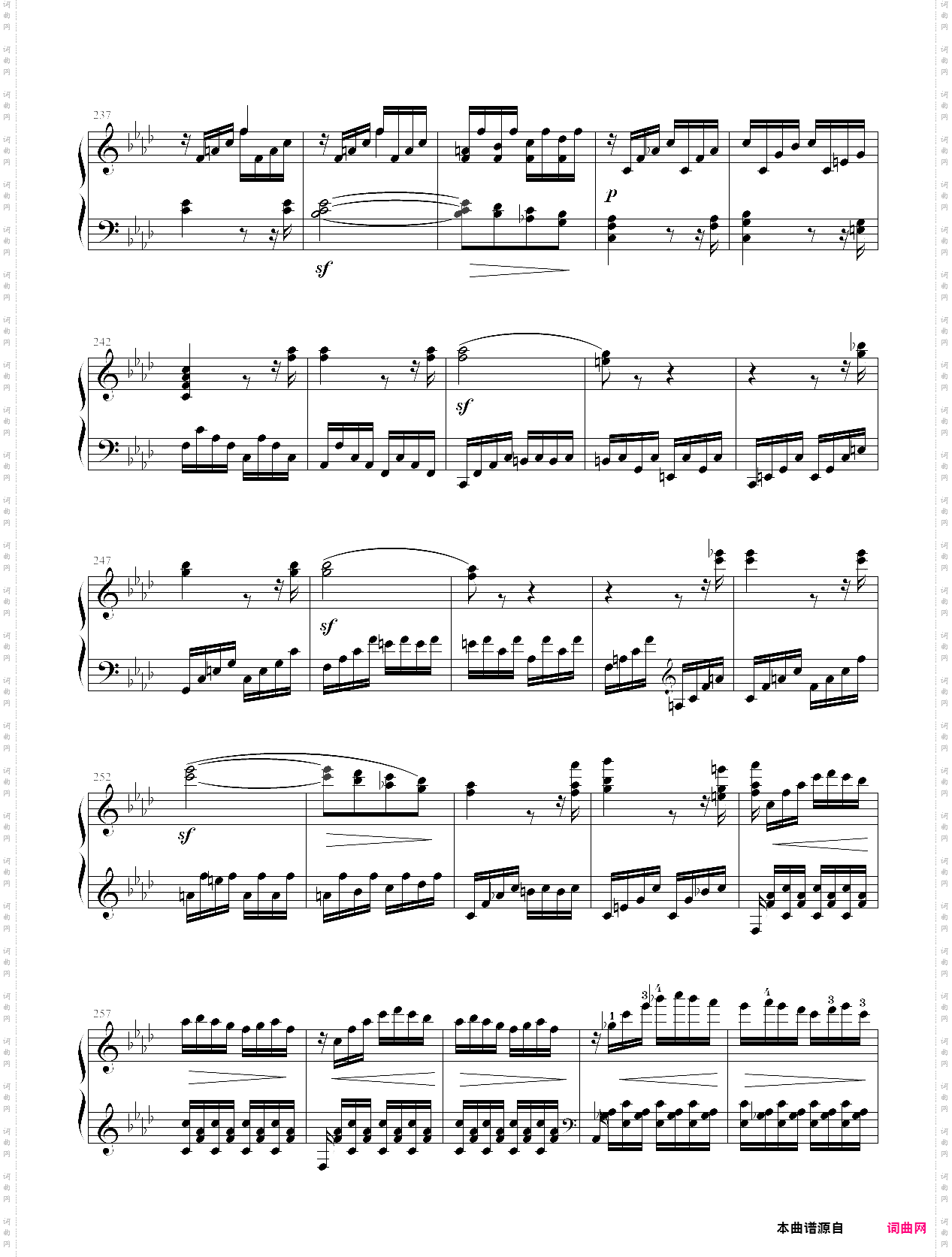 276·第十级奏鸣曲奏鸣曲热情 第三乐章-中国音乐学院钢琴考级全国通用教材第二套