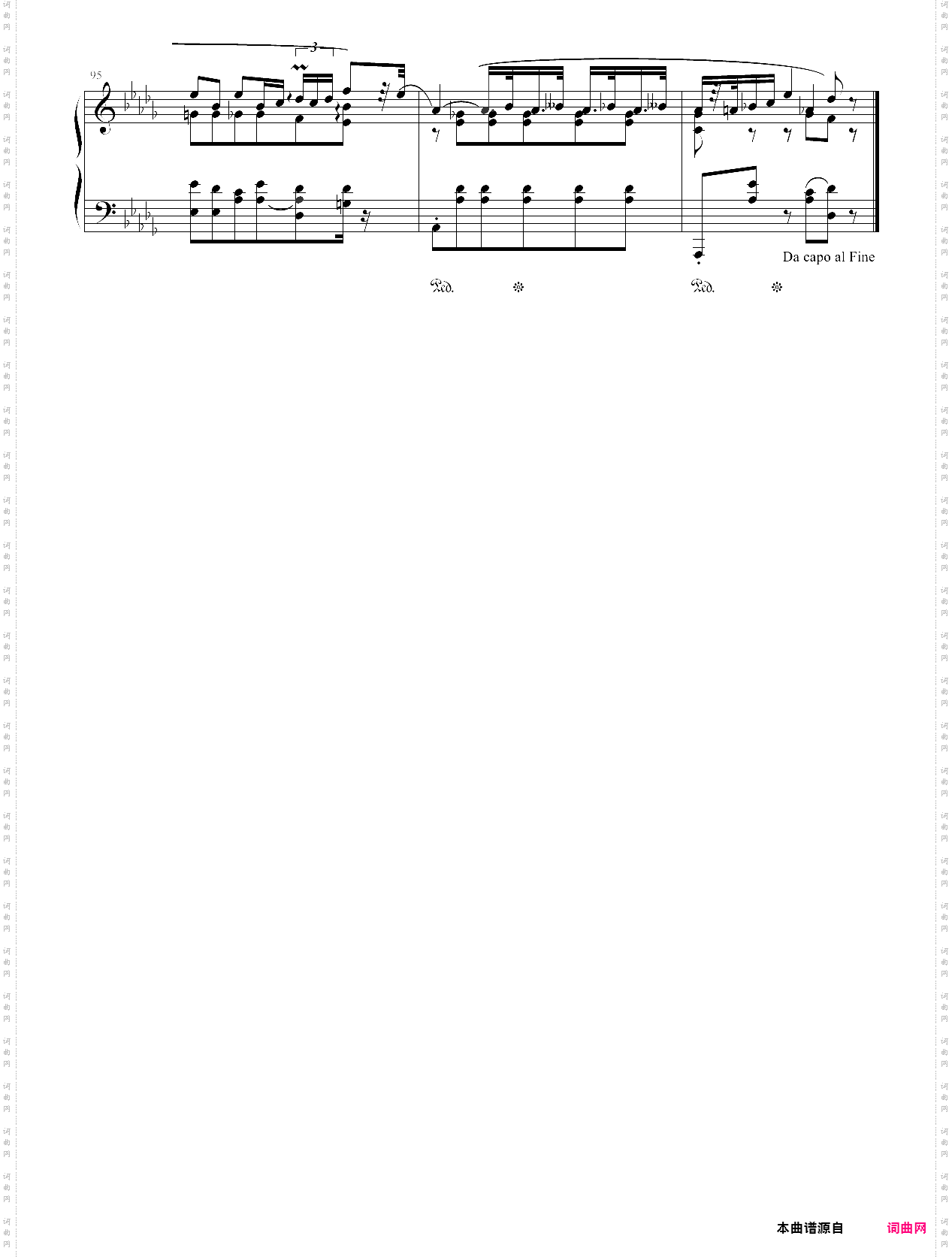 278·第十级中外名曲波兰舞曲op·26 no·1-中国音乐学院钢琴考级全国通用教材第二套