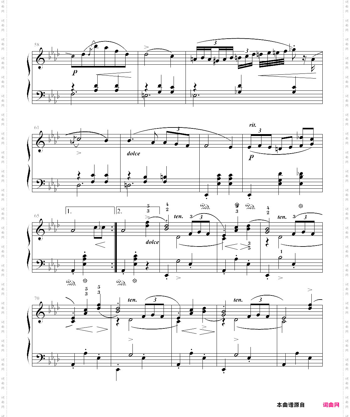 圆舞曲 op·69 no·1 肖邦 考级