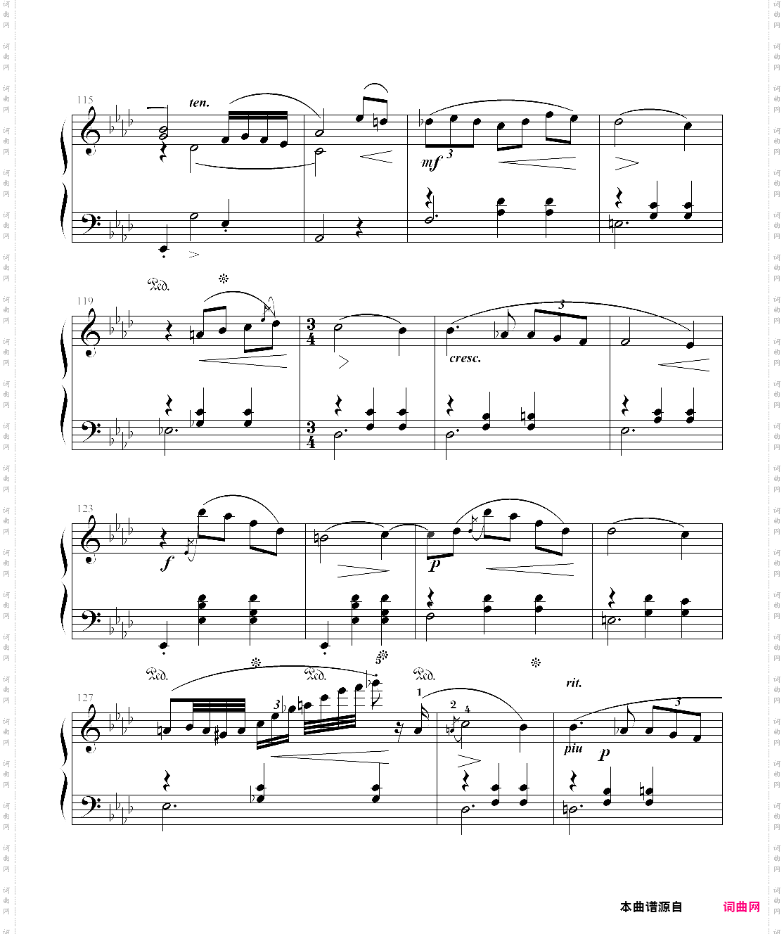 圆舞曲 op·69 no·1 肖邦 考级