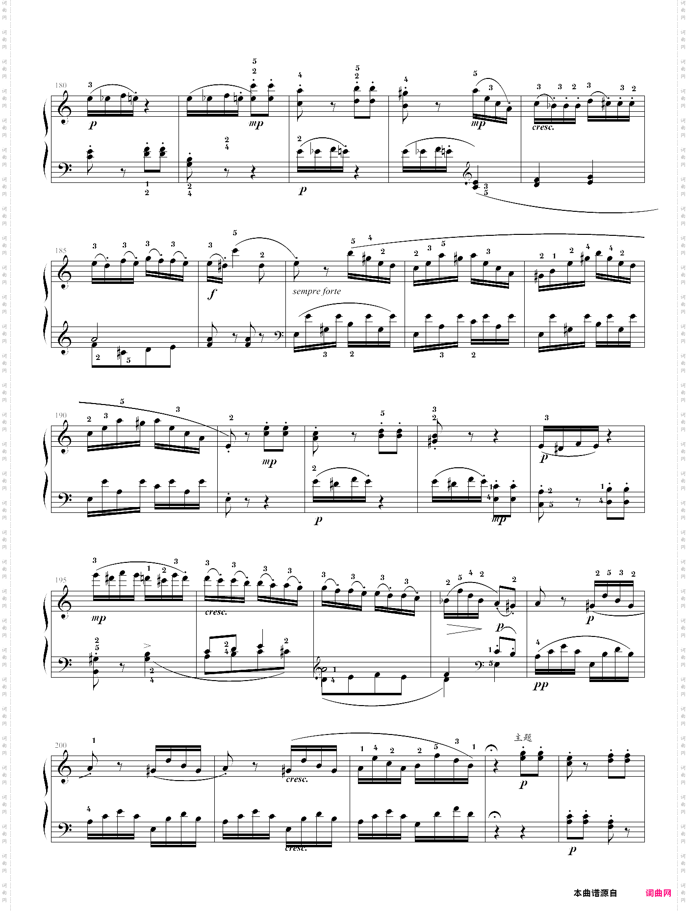 k·545奏鸣曲 莫扎特