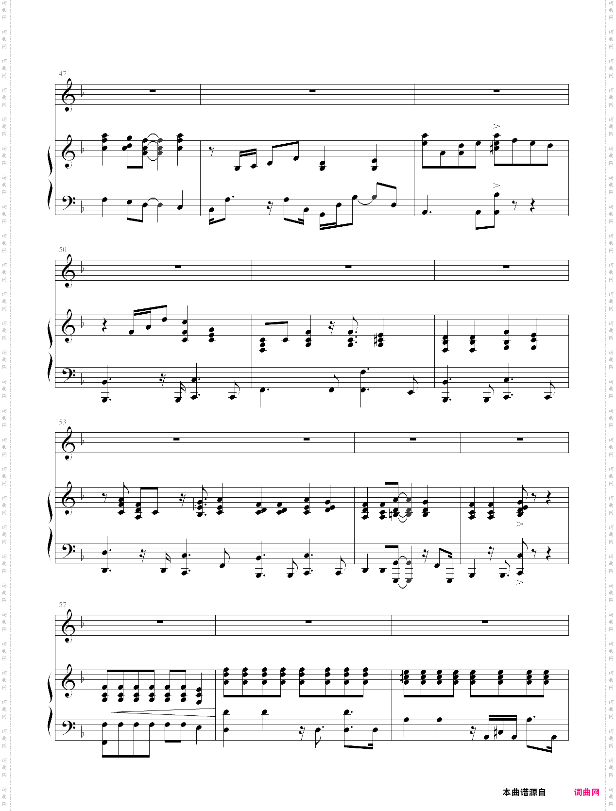 带我走f大调,弹唱版