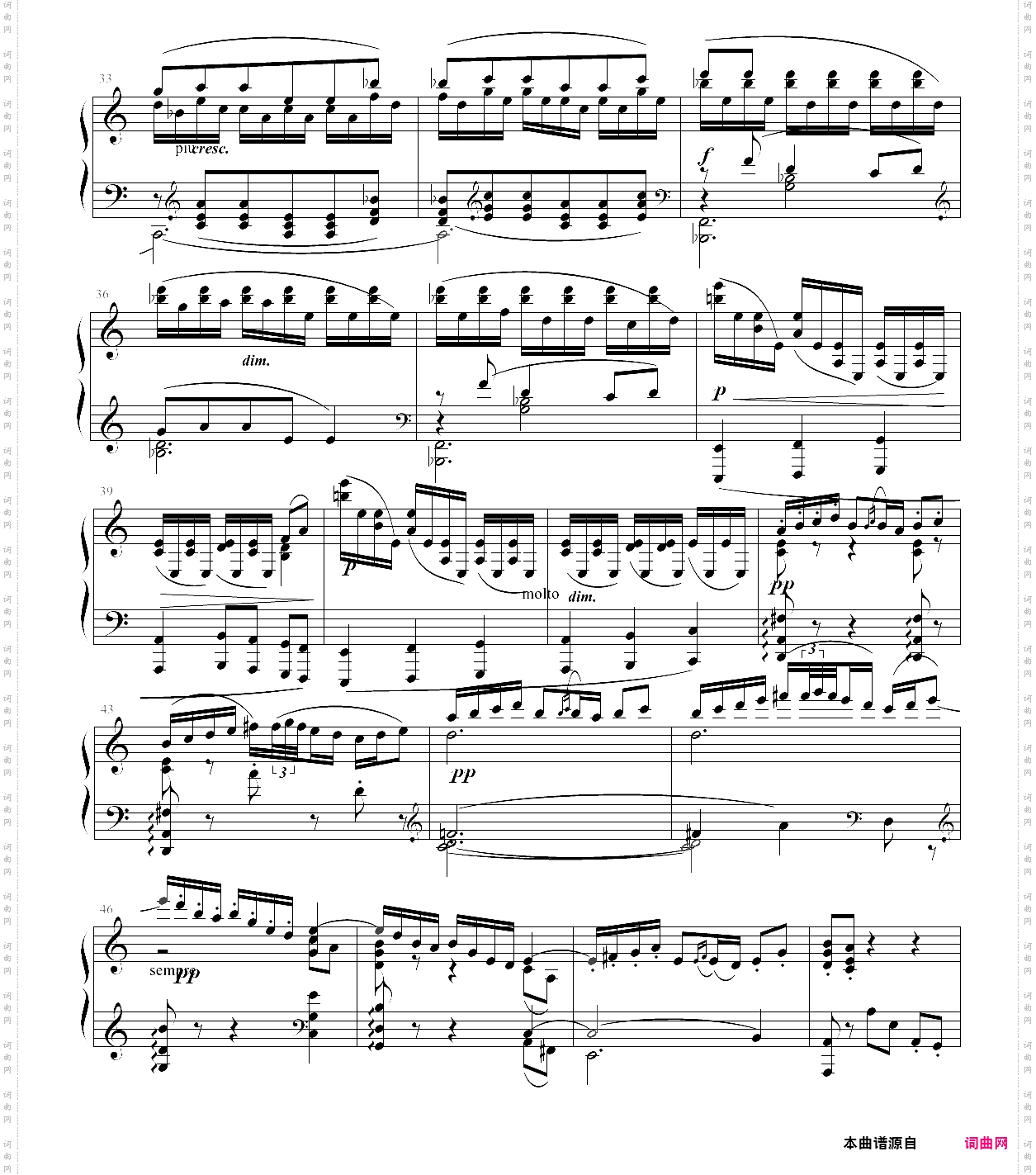 《贝加莫组曲-小步舞曲1902年德彪西修订版》-德彪西
