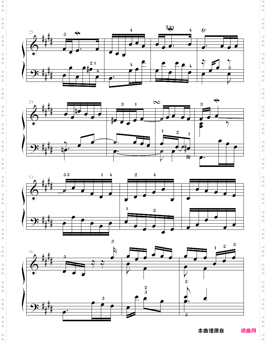 2014版上海音乐学院钢琴考级-八级曲目库朗特-亨德尔