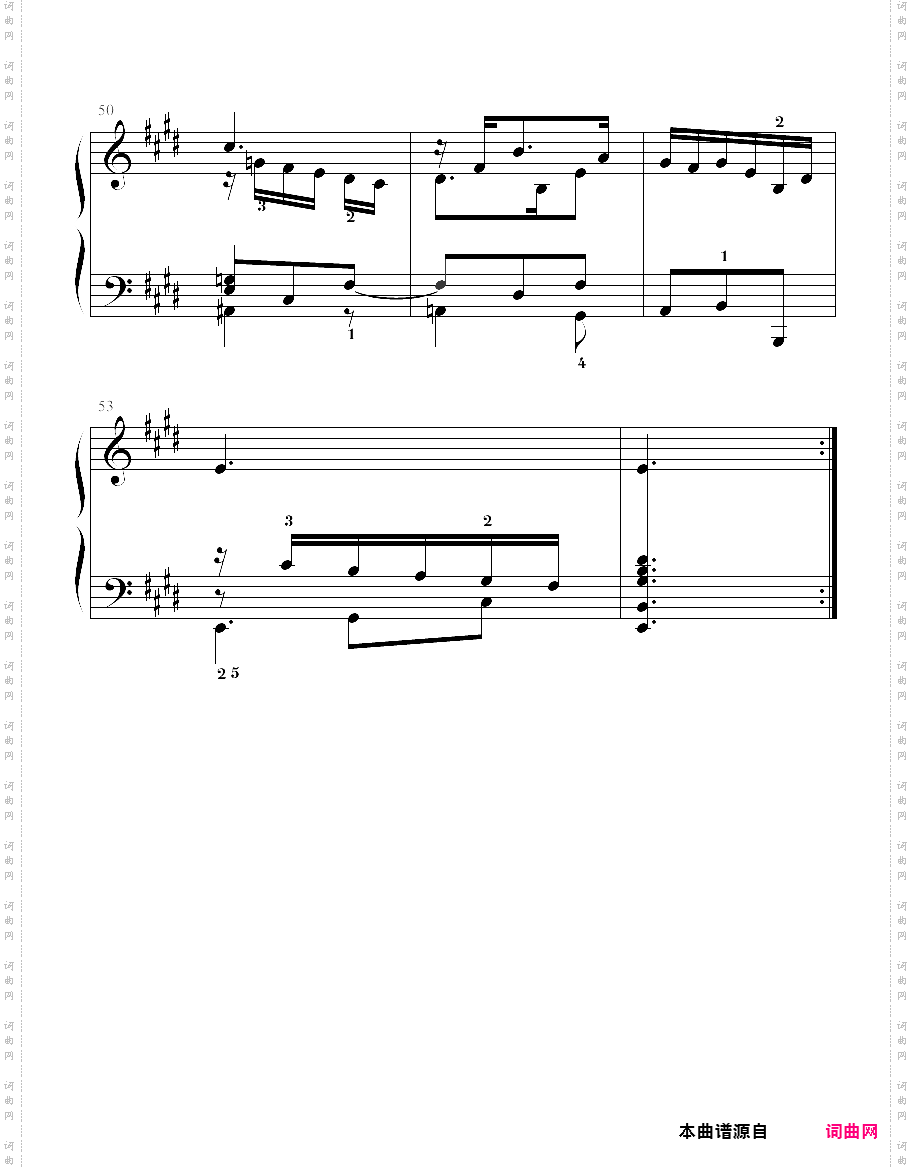 2014版上海音乐学院钢琴考级-八级曲目库朗特-亨德尔