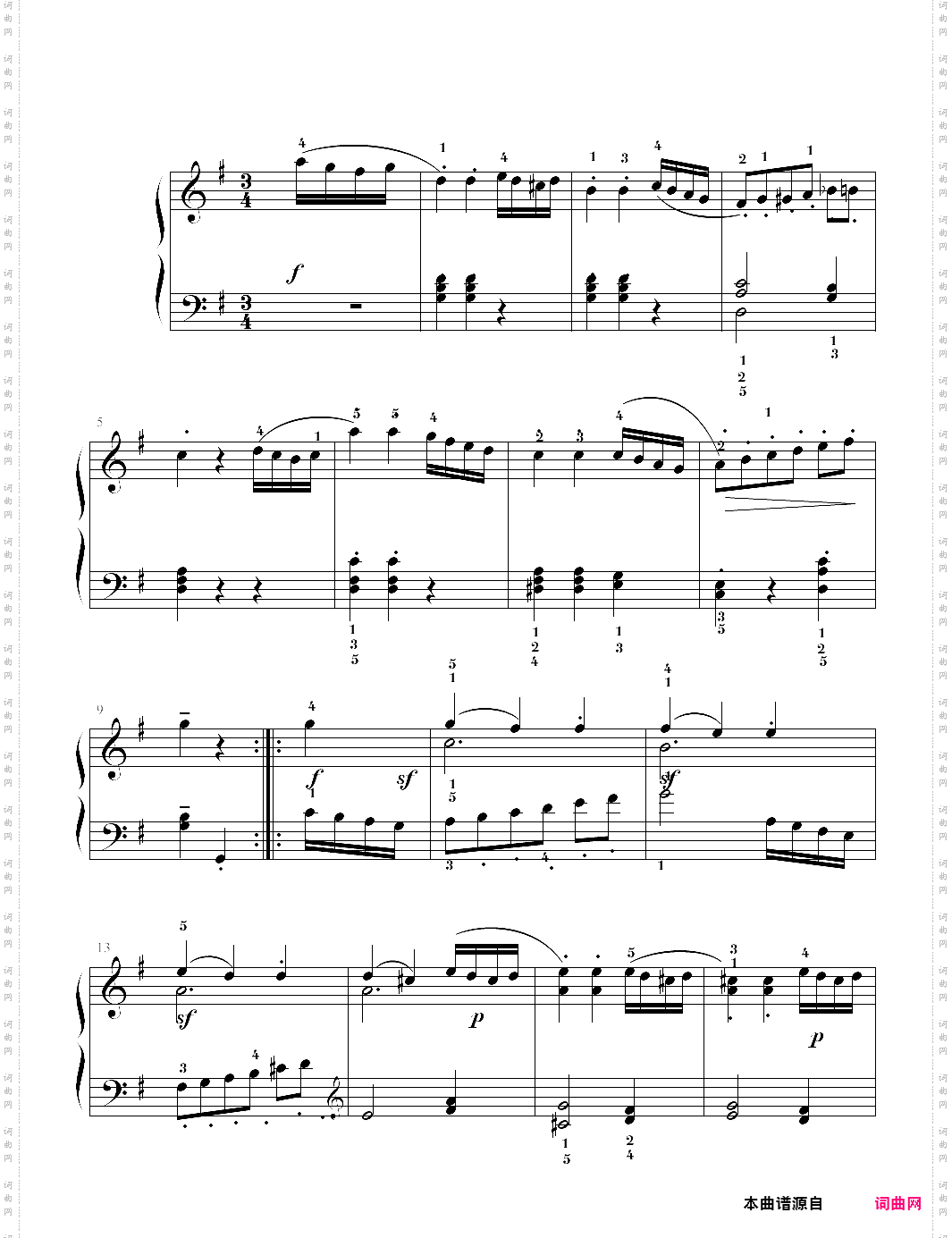 小步舞曲-海顿 考级