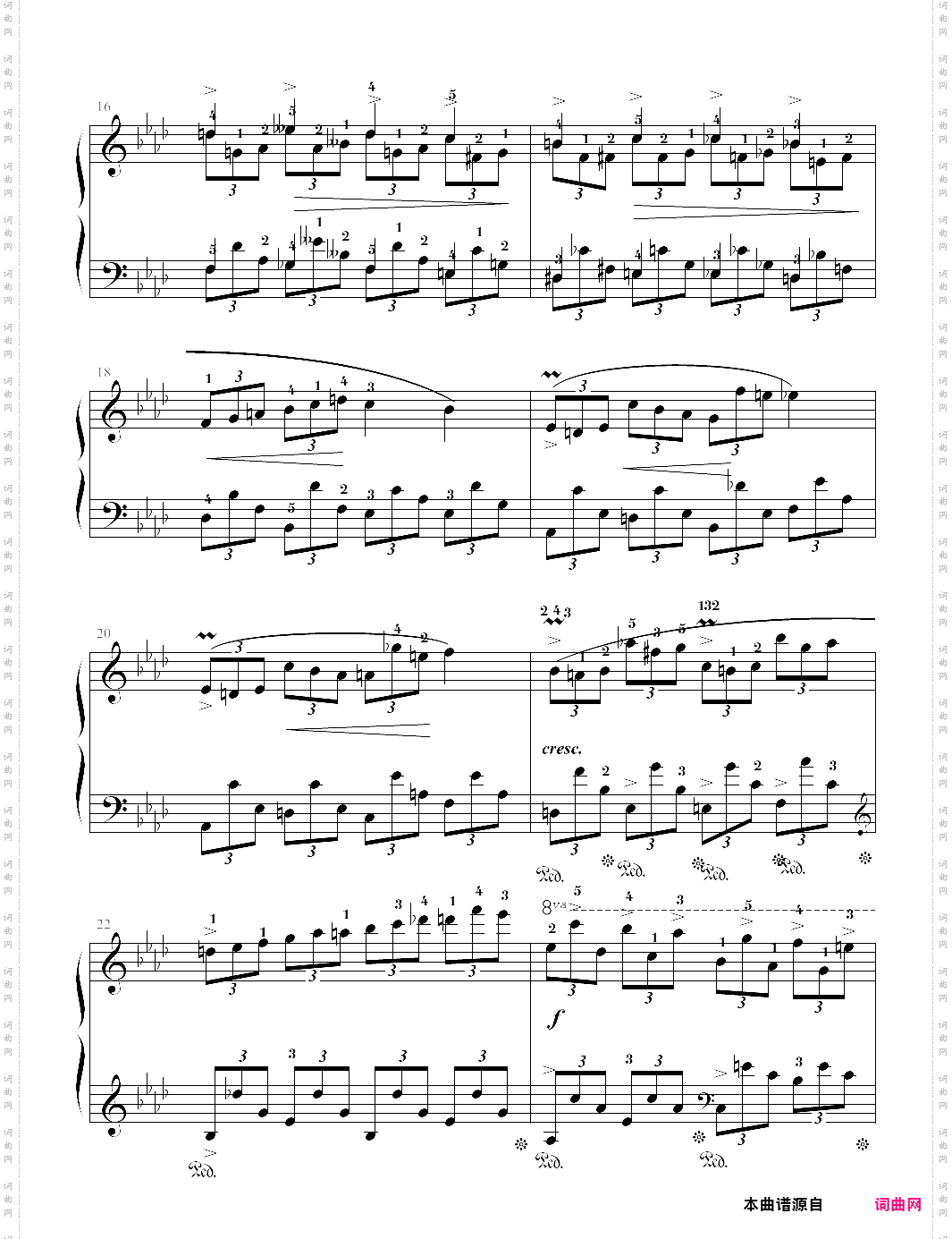 2014版上海音乐学院钢琴考级-10级曲目幻想曲-肖邦