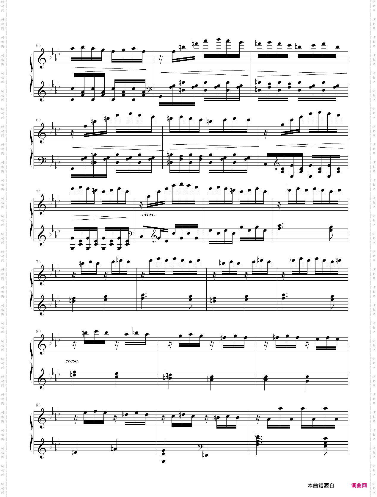 热情钢琴奏鸣曲第3乐章