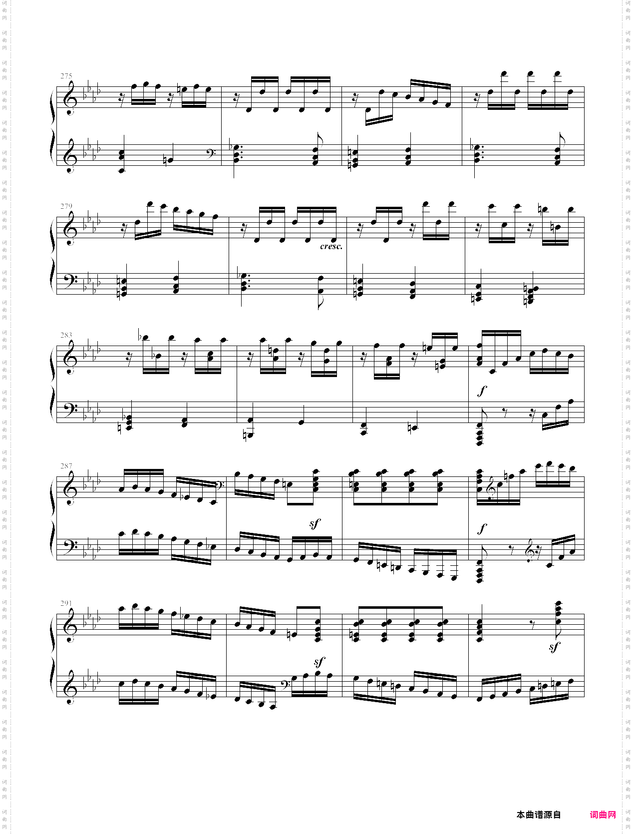 热情钢琴奏鸣曲第3乐章