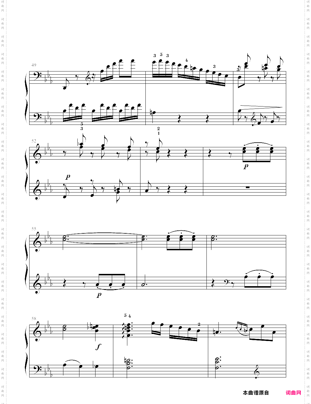 be大调奏鸣曲第一乐章 海顿 考级