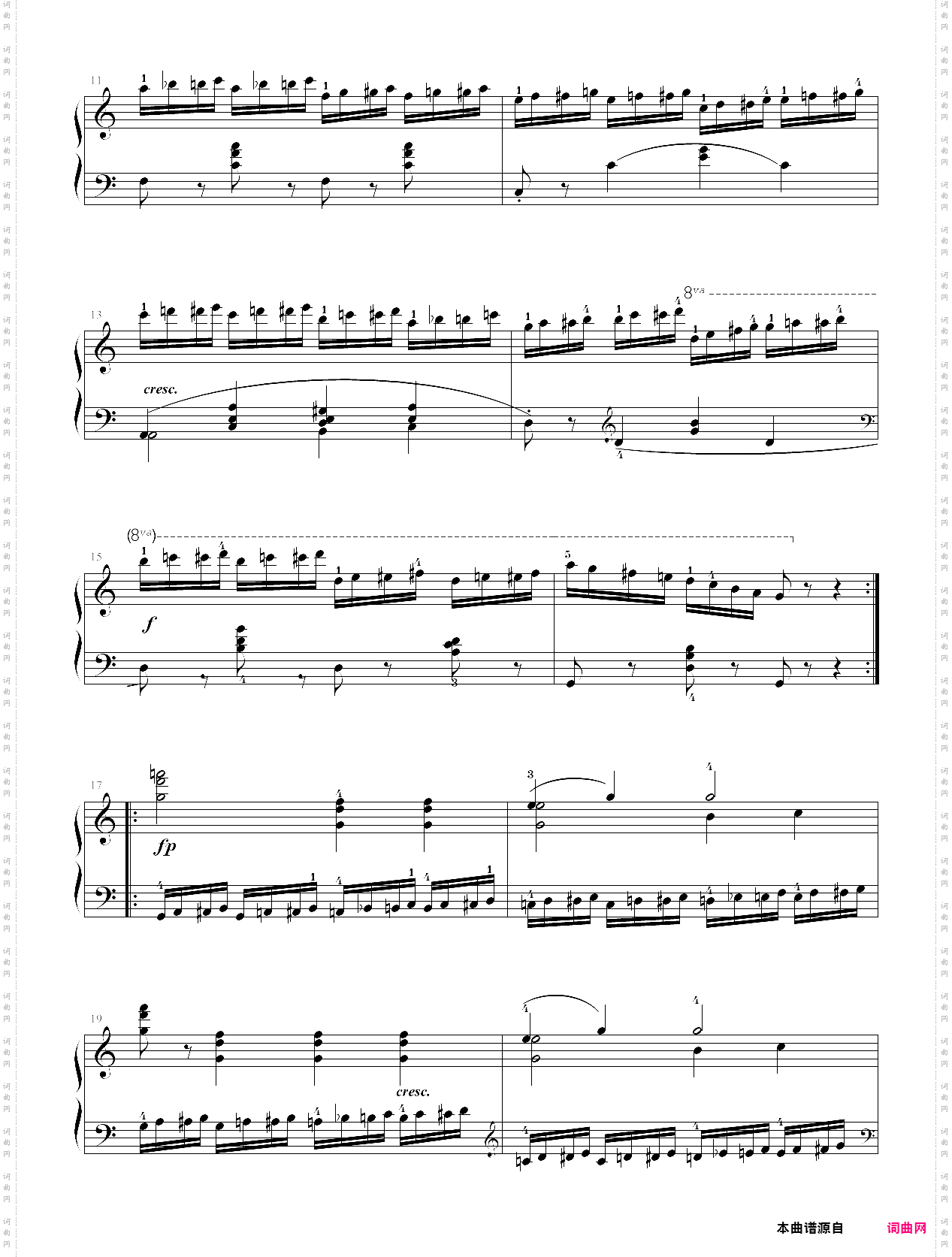 168·第六级练习曲车尔尼299no·15-中央音乐学院业余考级教程