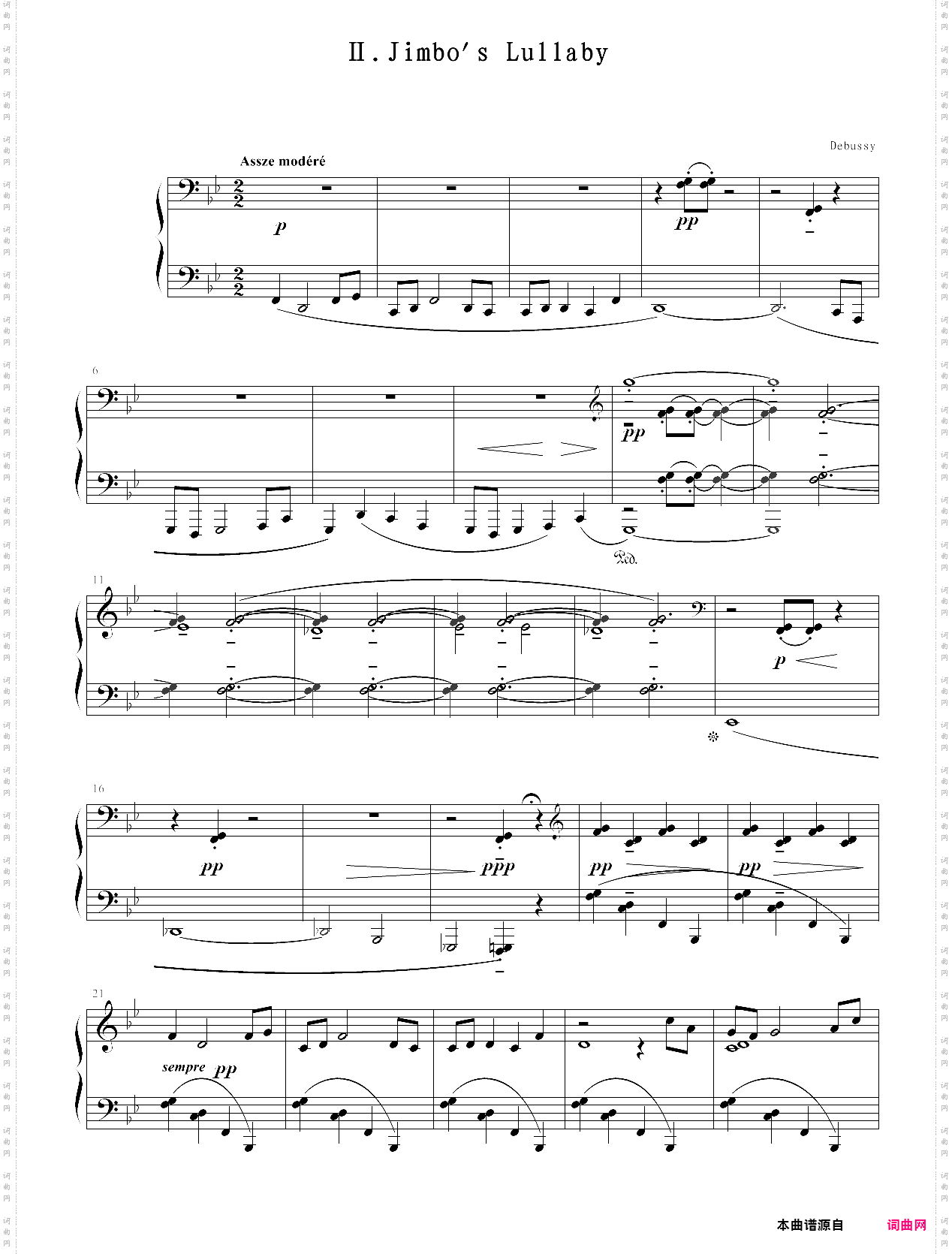 《儿童乐园-小象催眠曲》-德彪西