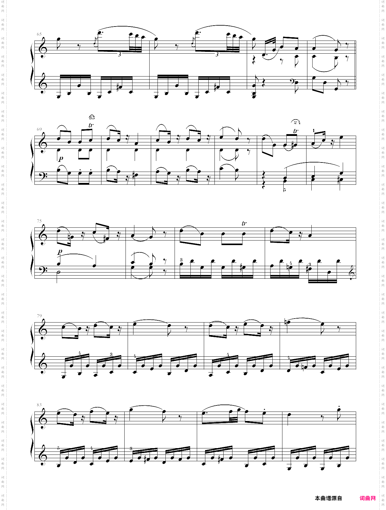 c大调奏鸣曲第三乐章中音协考级8级04