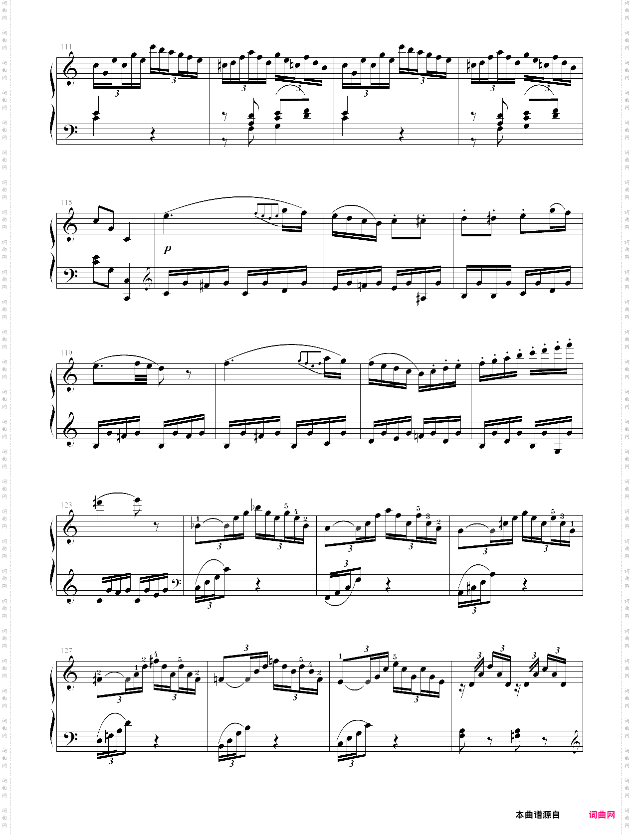 c大调奏鸣曲第三乐章中音协考级8级04