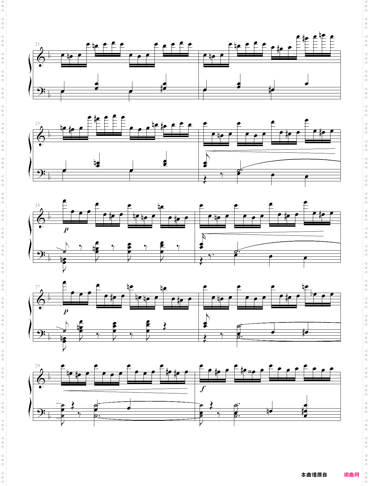 《车尔尼740》第11首 敏捷地调换手指