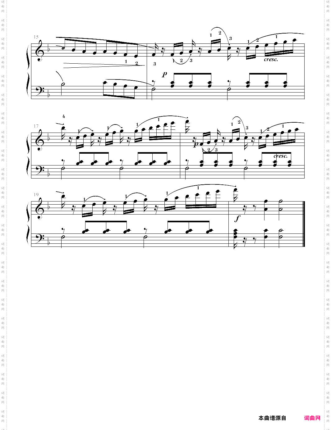 拜厄钢琴基本教程第102条