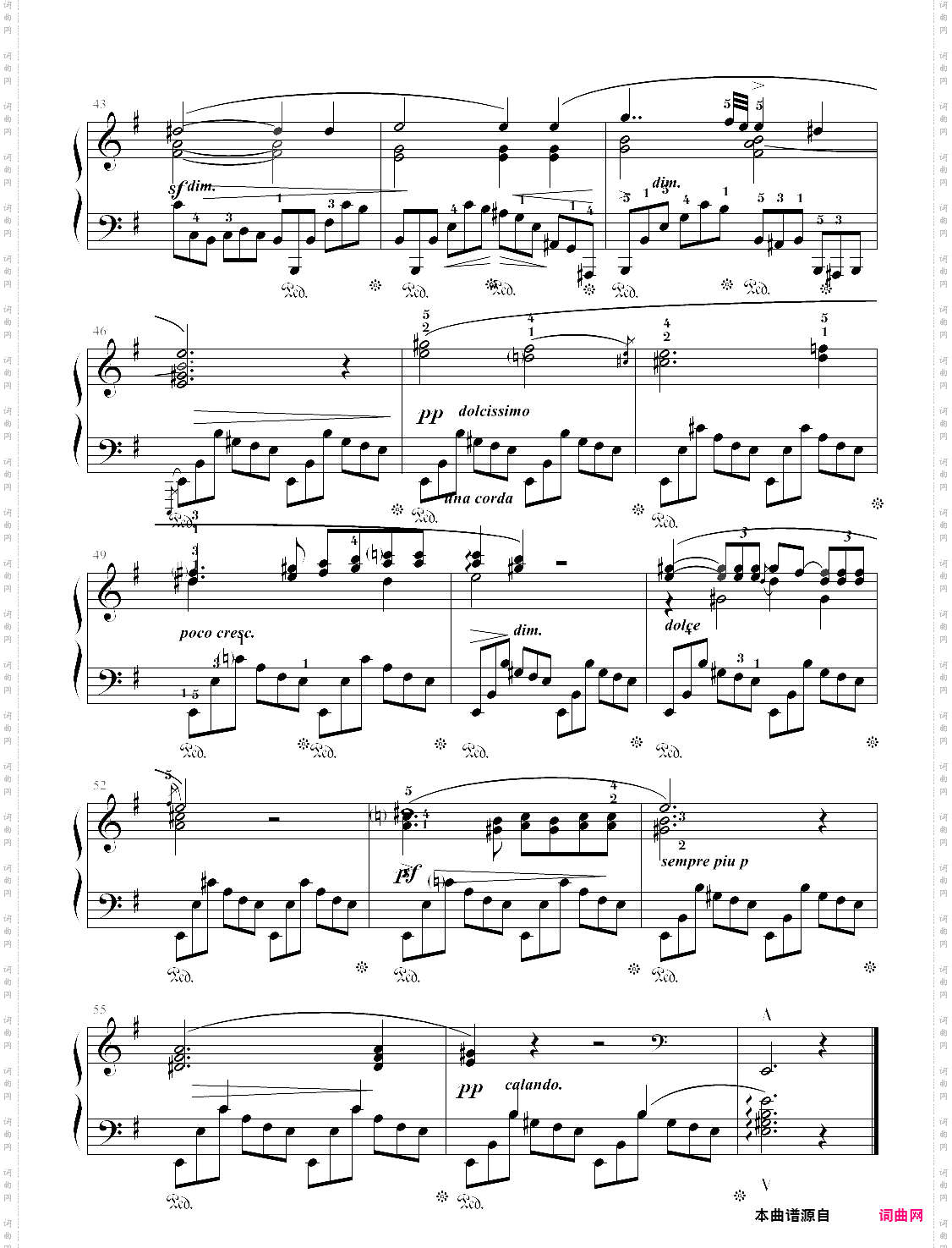 肖邦 e 小调小夜曲 nocturne op·72 no·1