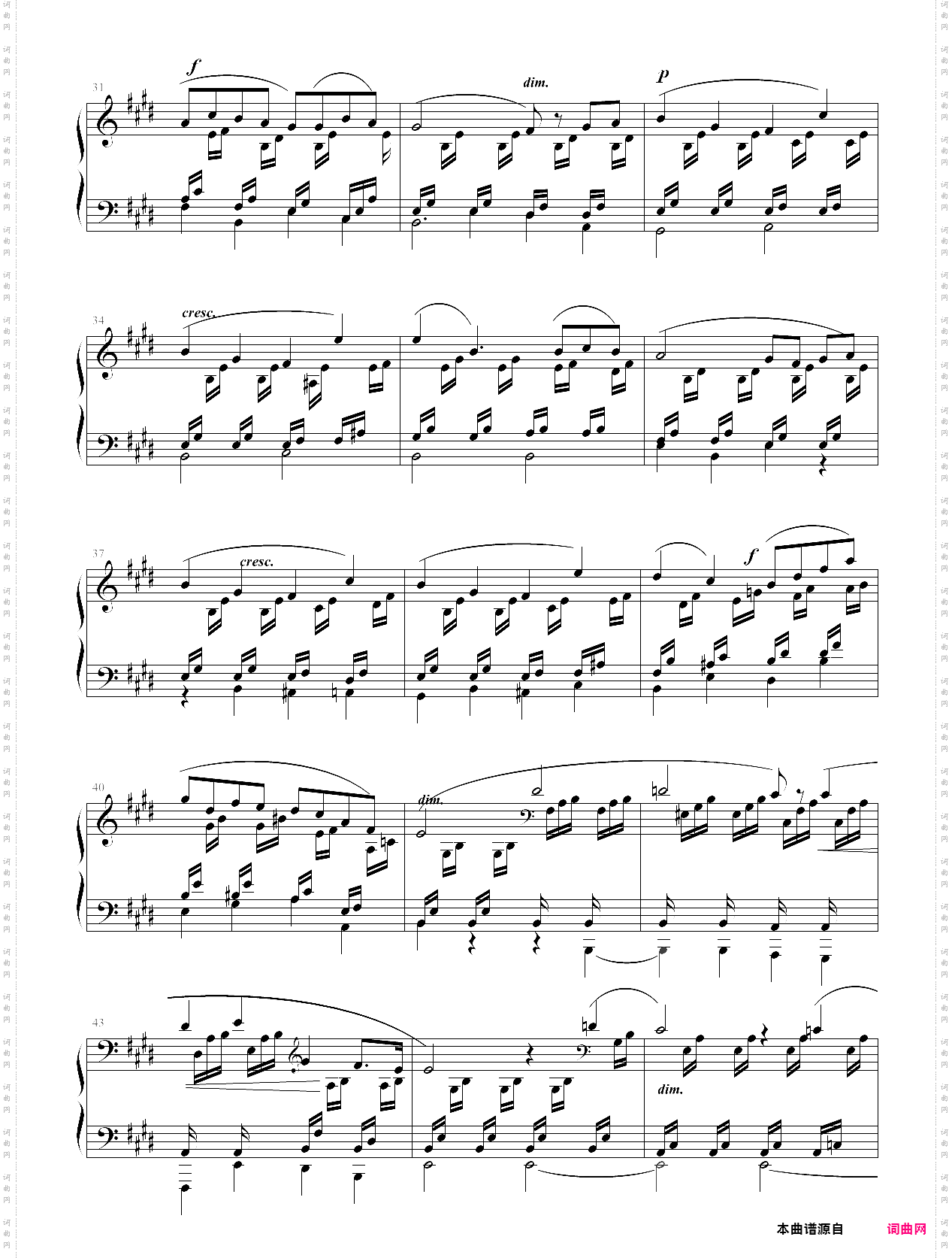 e大调无词歌op·19 no·1中音协考级8级05