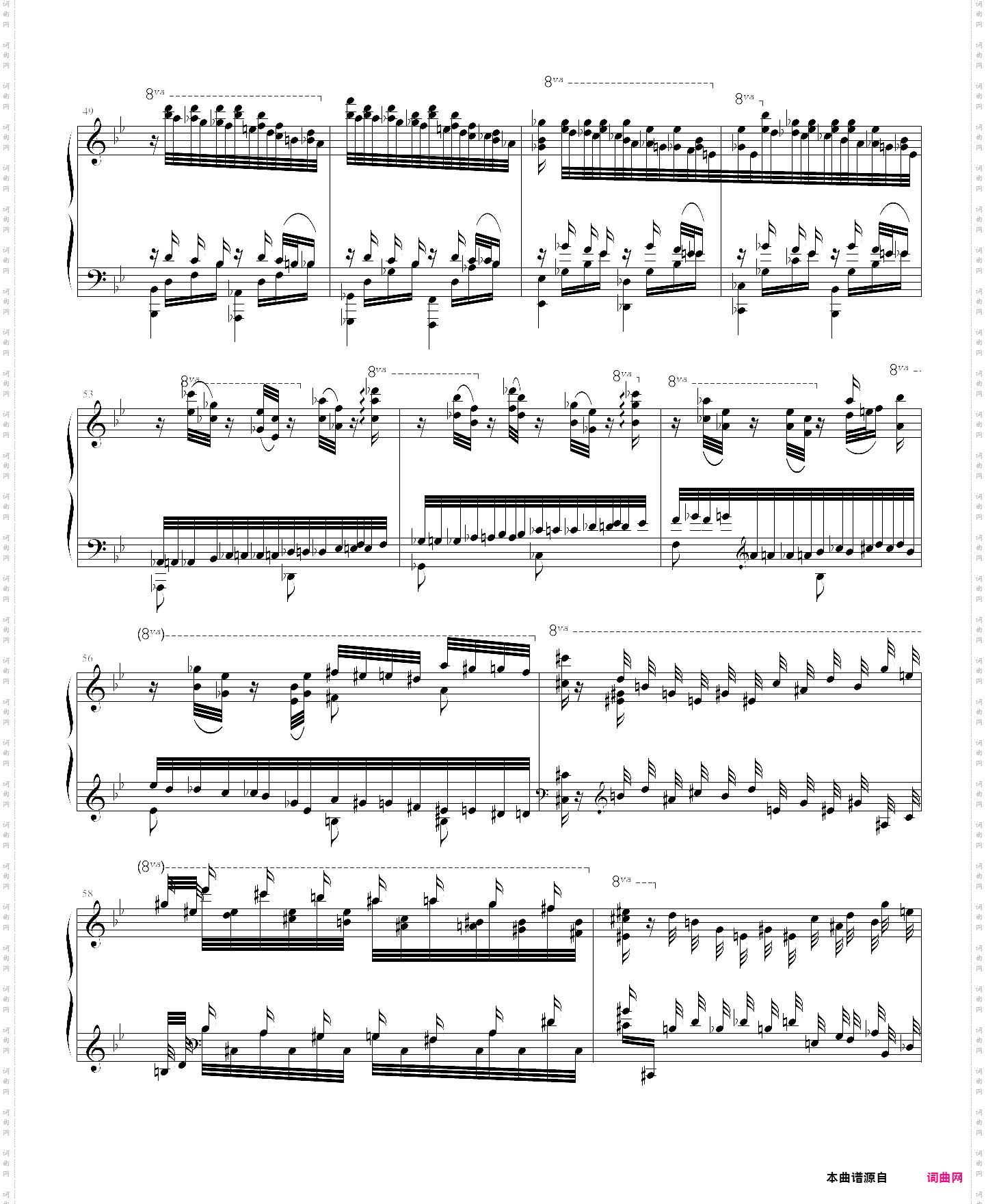 超技练习曲 no5 feux follets 鬼火liszt·李斯特