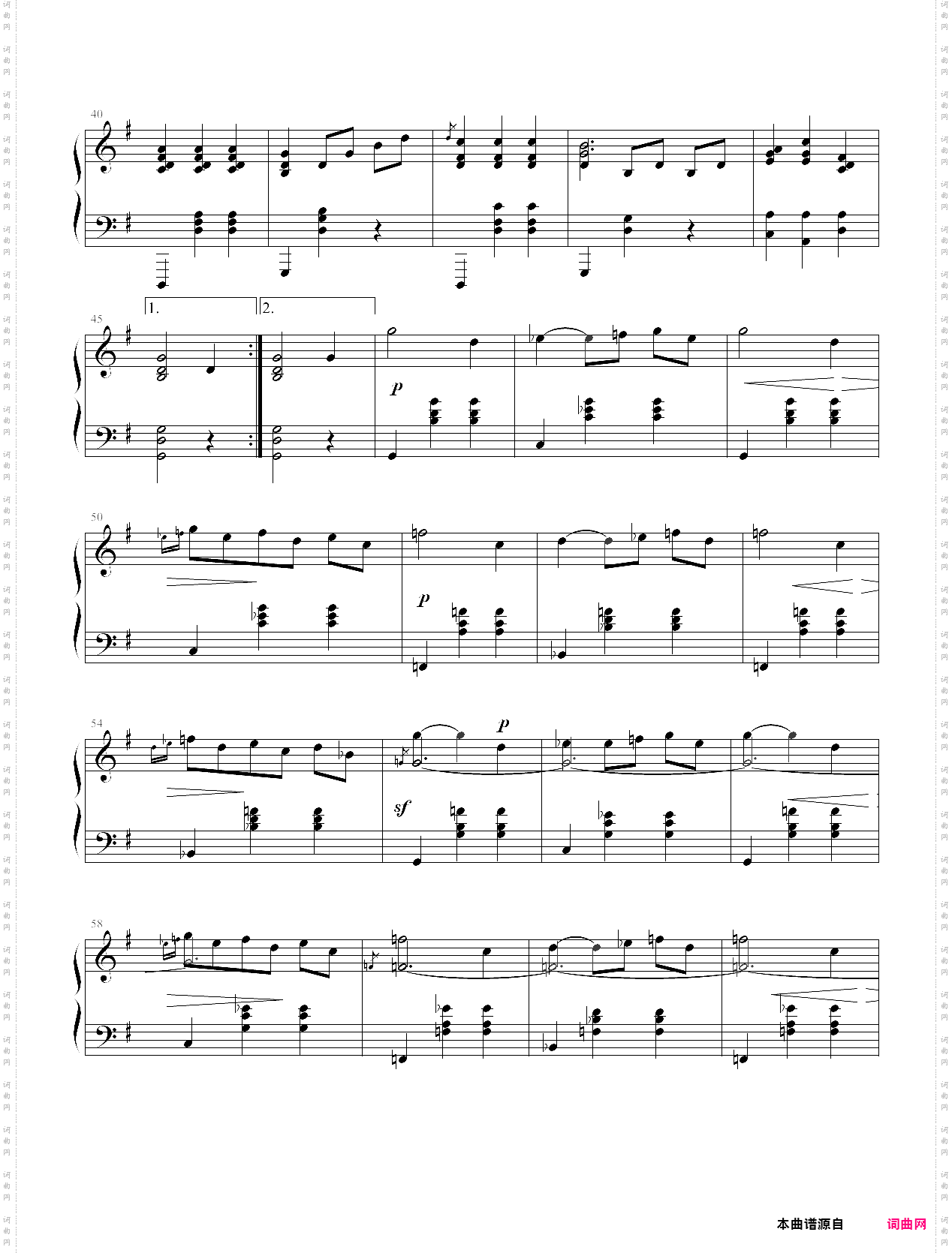 湖北省恩施州钢琴10级曲目：古代小步舞曲op·14 no·1