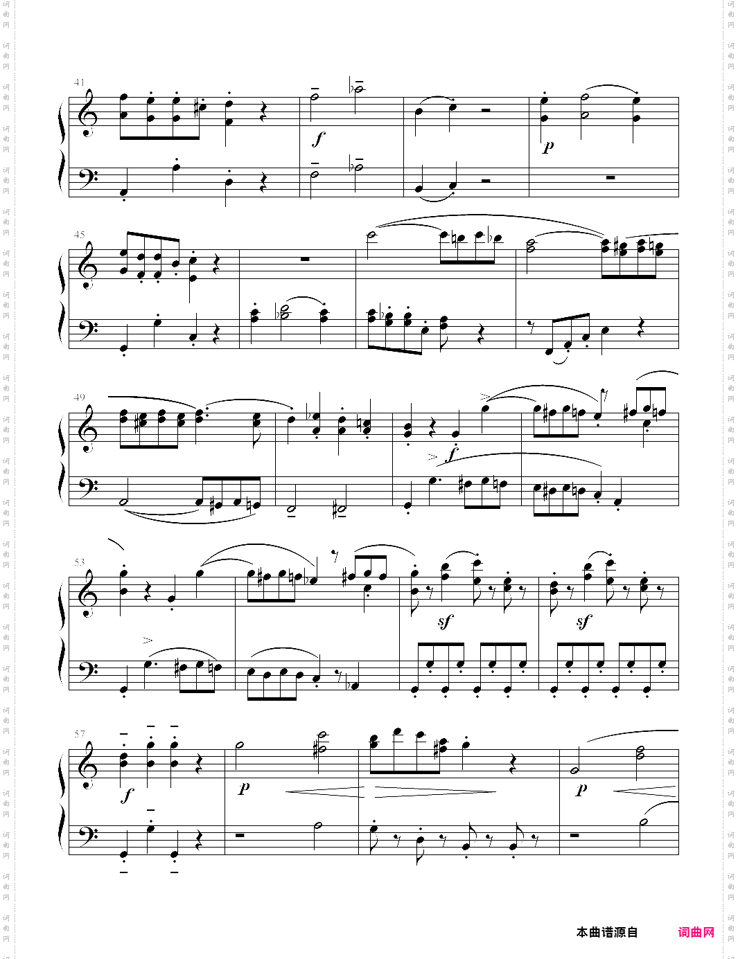 c大调小奏鸣曲第一乐章莫扎特