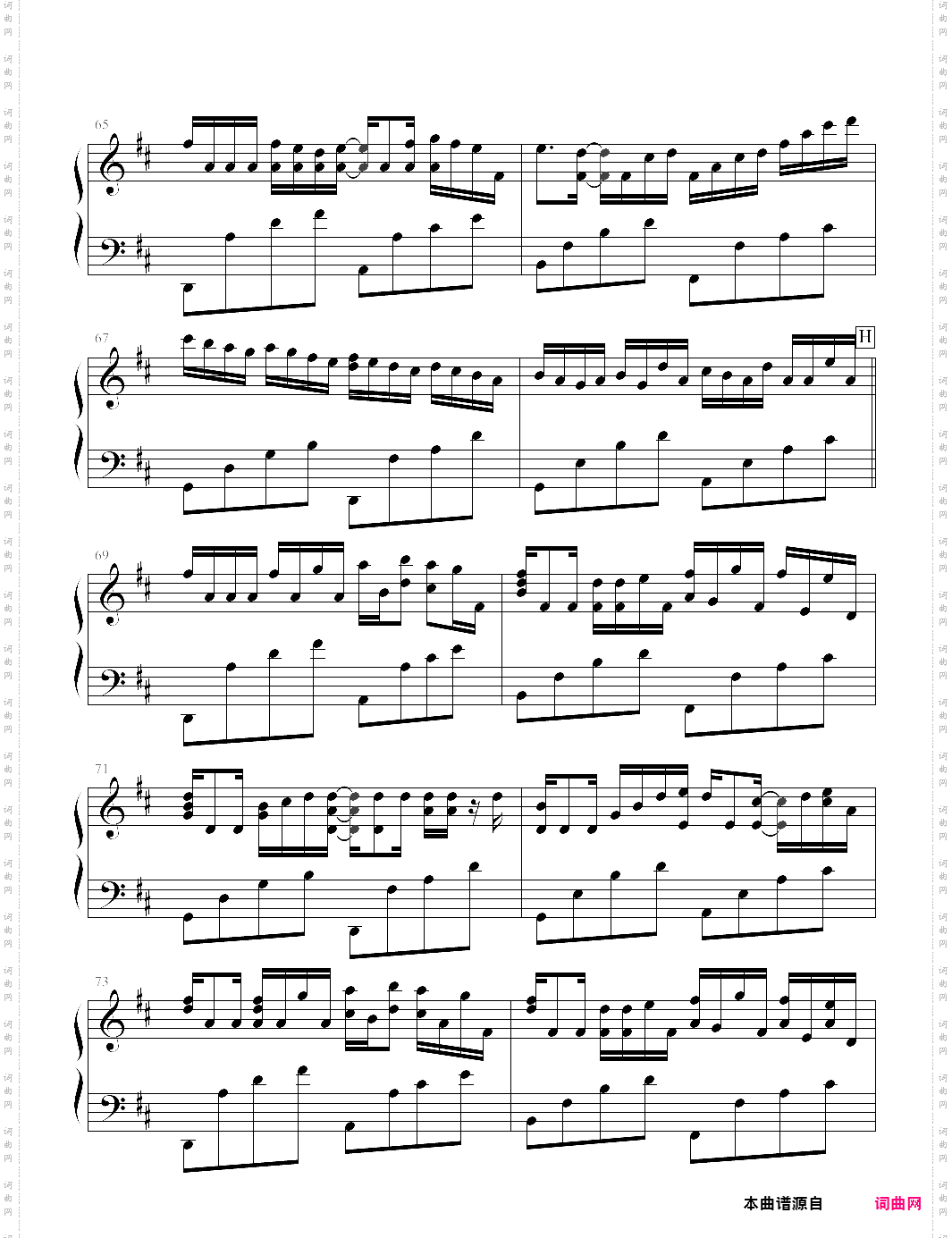 canon in d d大调原调版