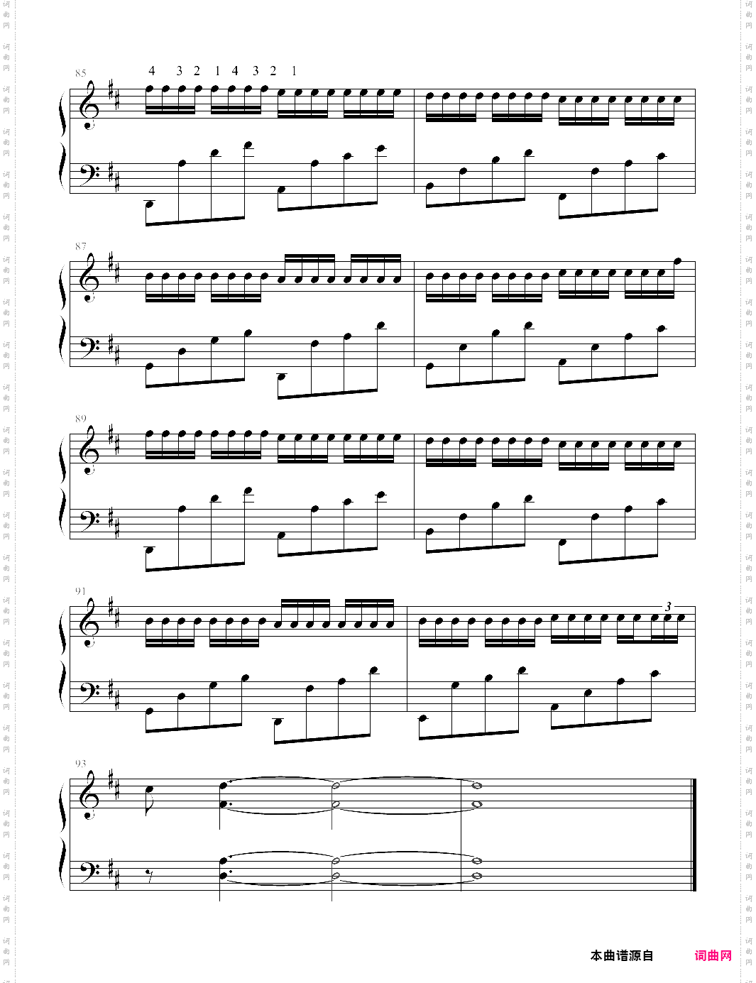 canon in d d大调原调版