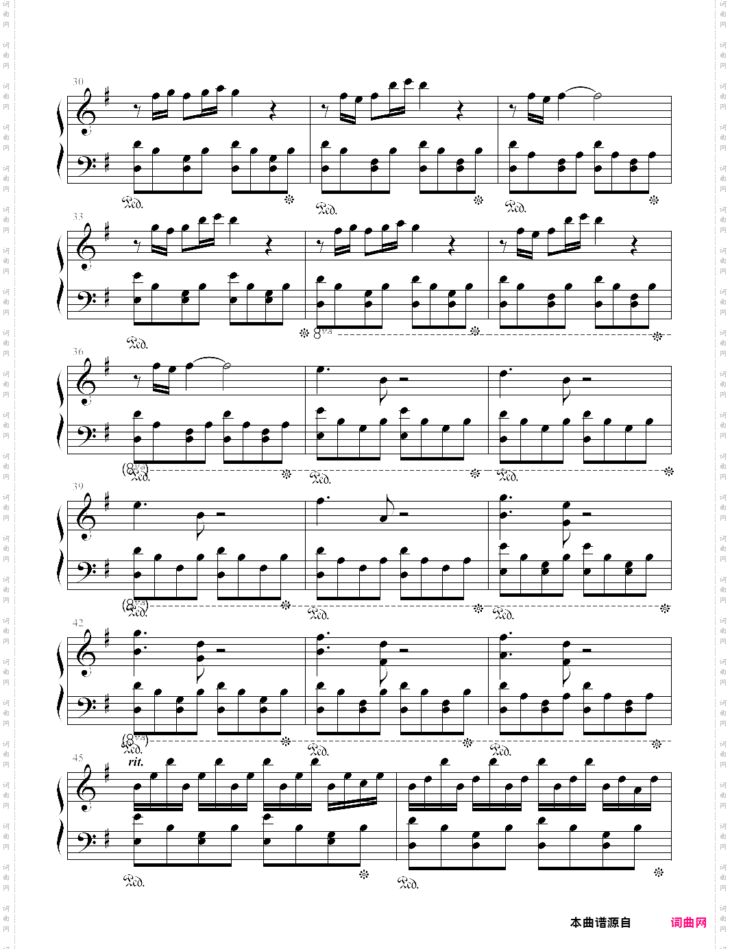 comptine dun autre ete 天使爱美丽插曲，g调