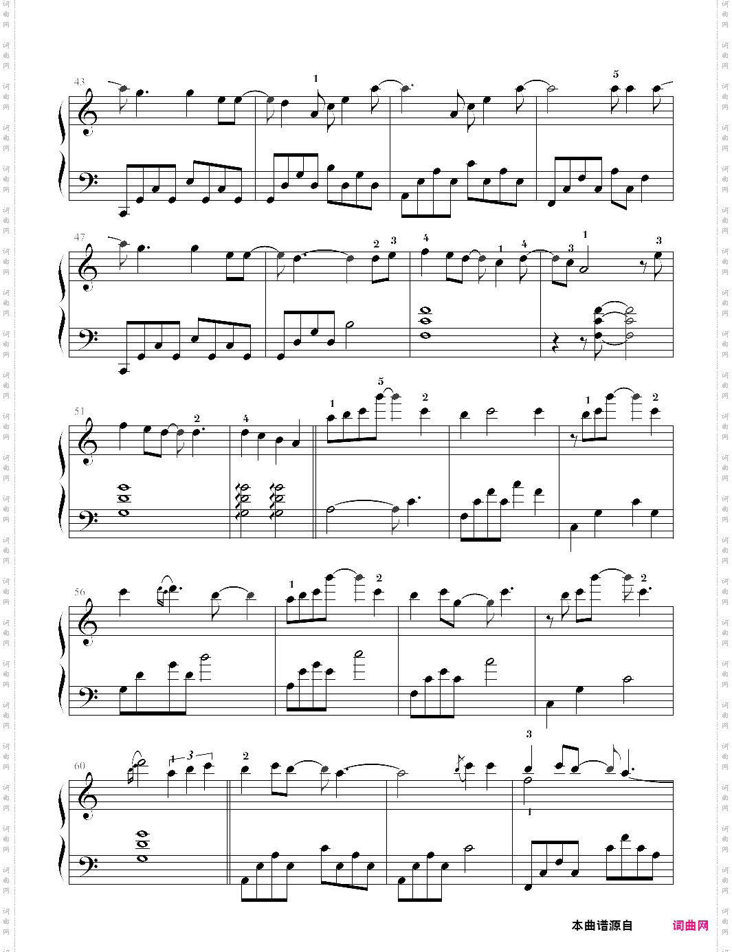 心术_电视剧心术主题曲，指法版