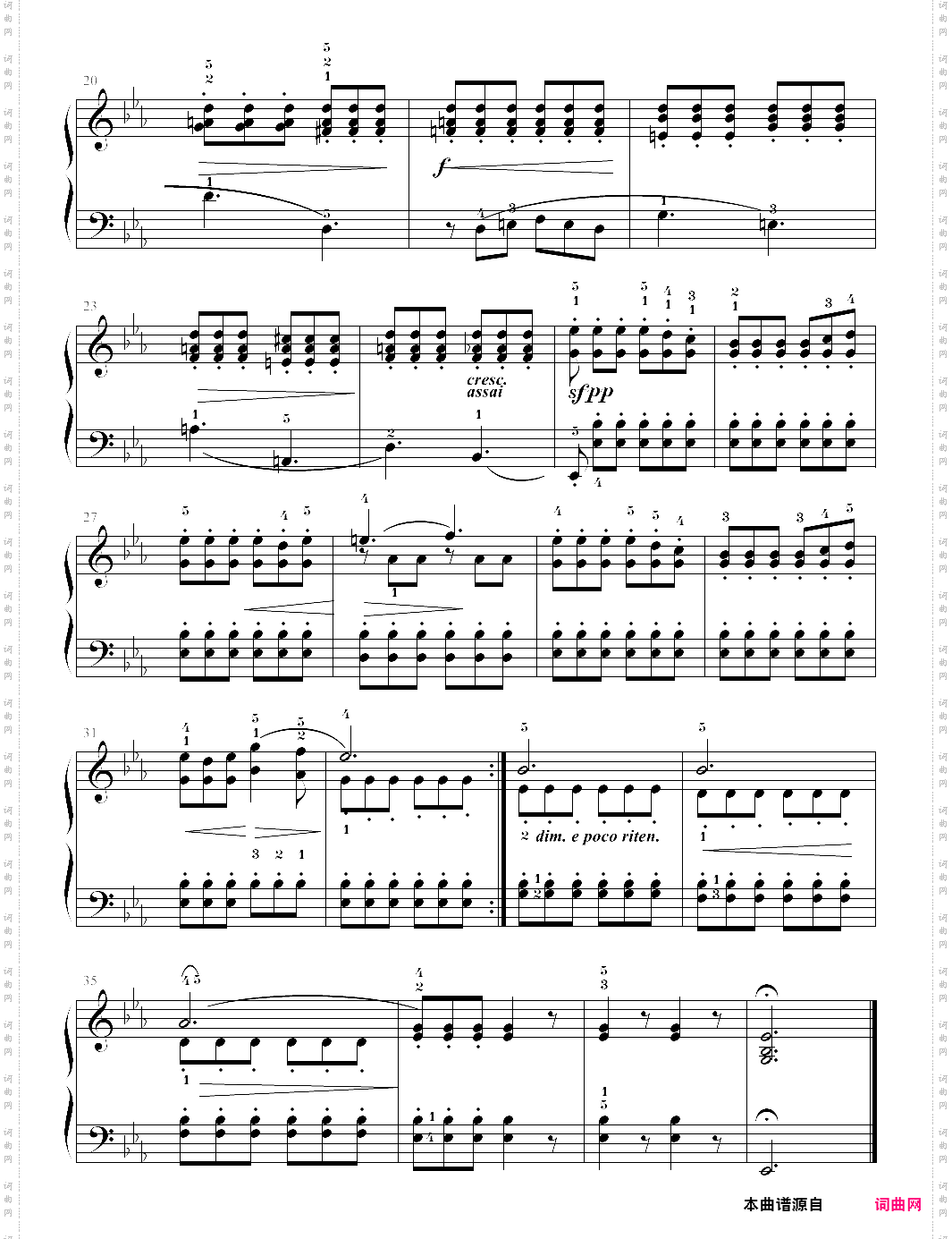 23·归来the return，布格缪勒钢琴进阶25曲作品100