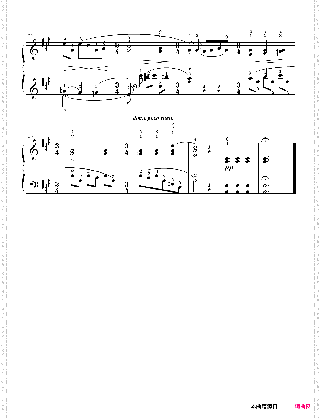 19·圣母颂ave maria，布格缪勒钢琴进阶25曲作品100